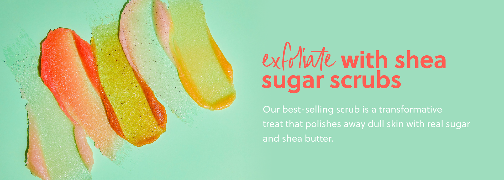 Sugar Scrubs Landing Page Banner