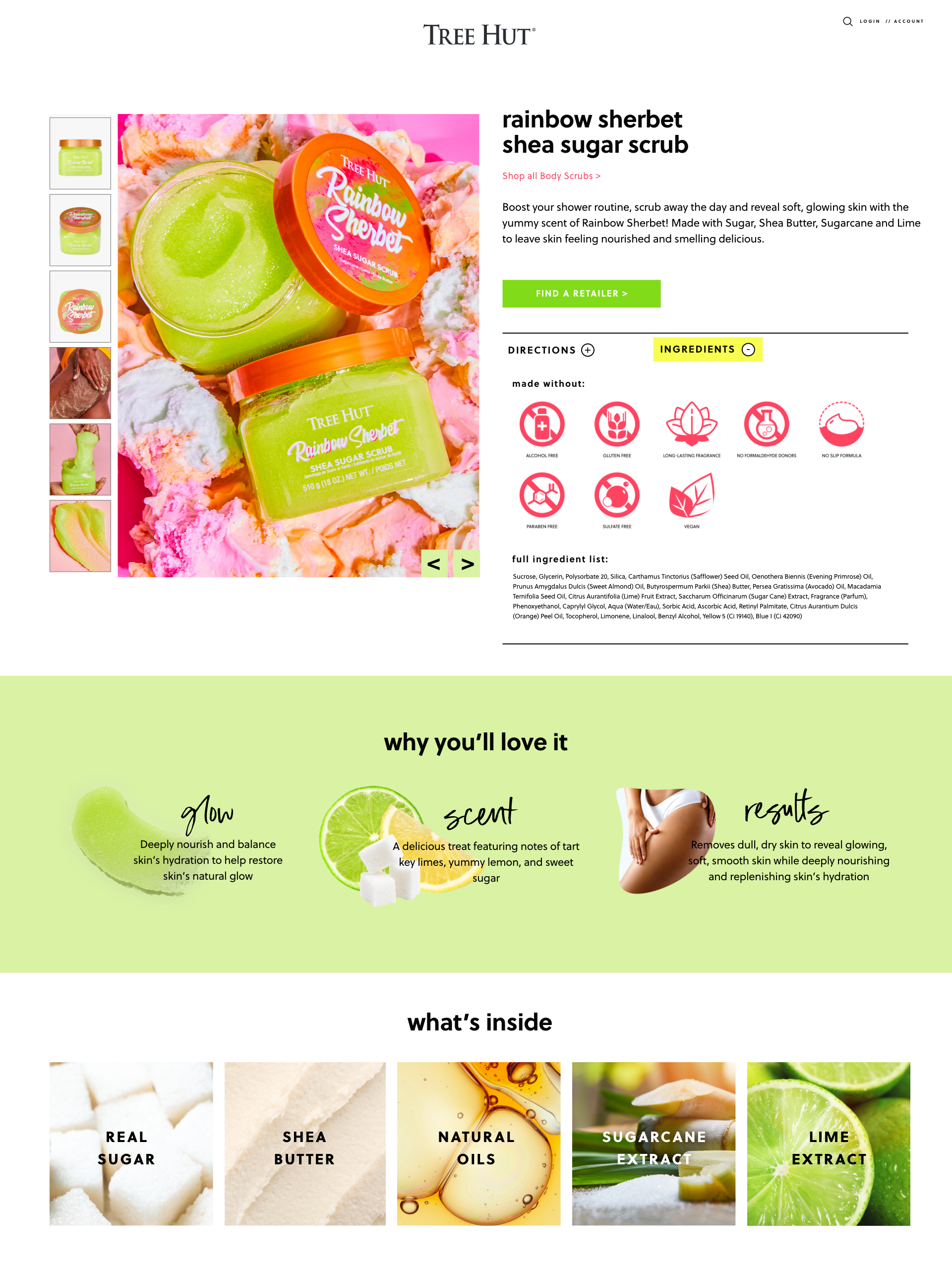 Rainbow Sherbet Scrub Product Page