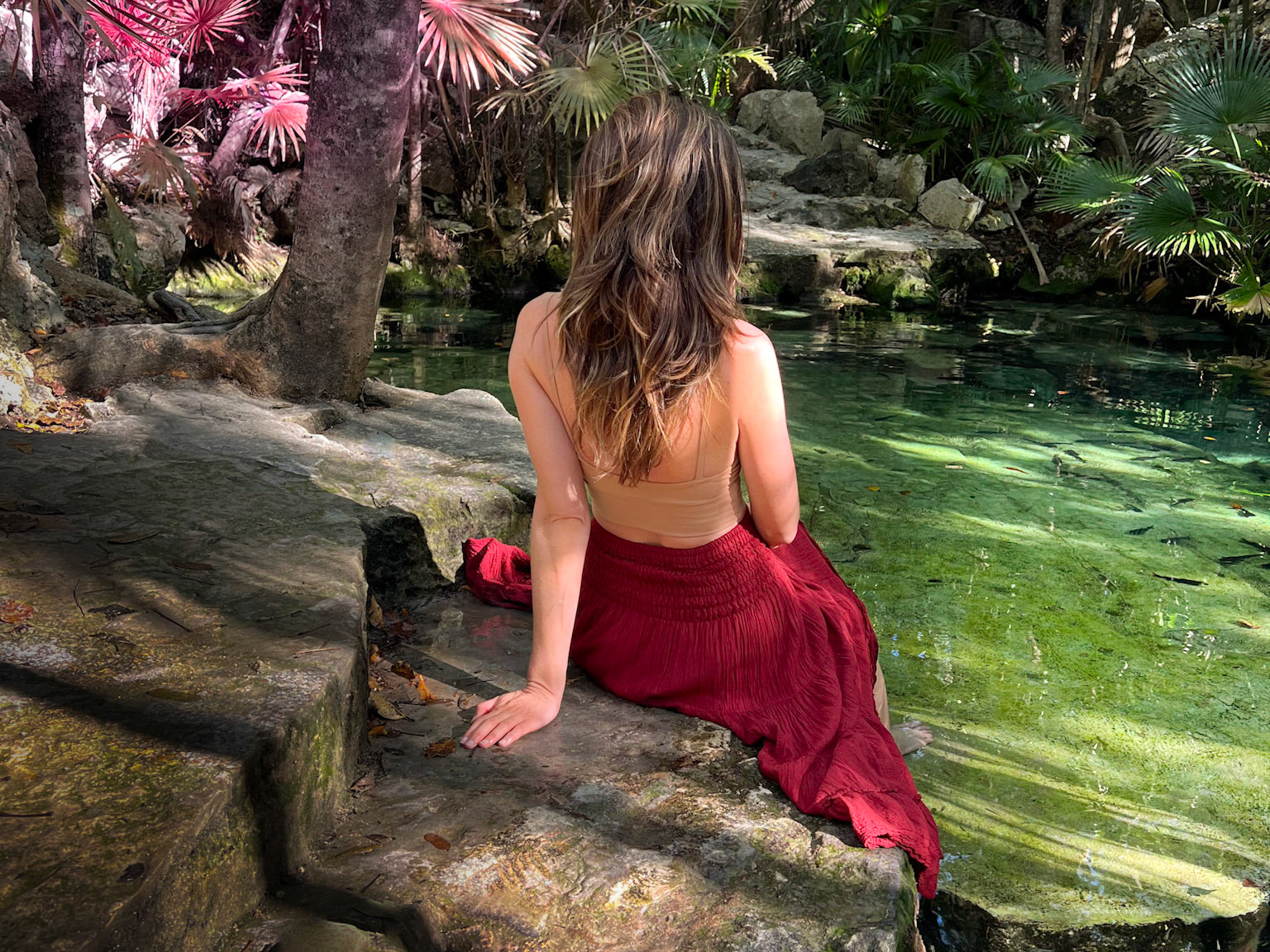 Christina Fullmer Riviera Maya, Mexico Cotton Flower Clothing