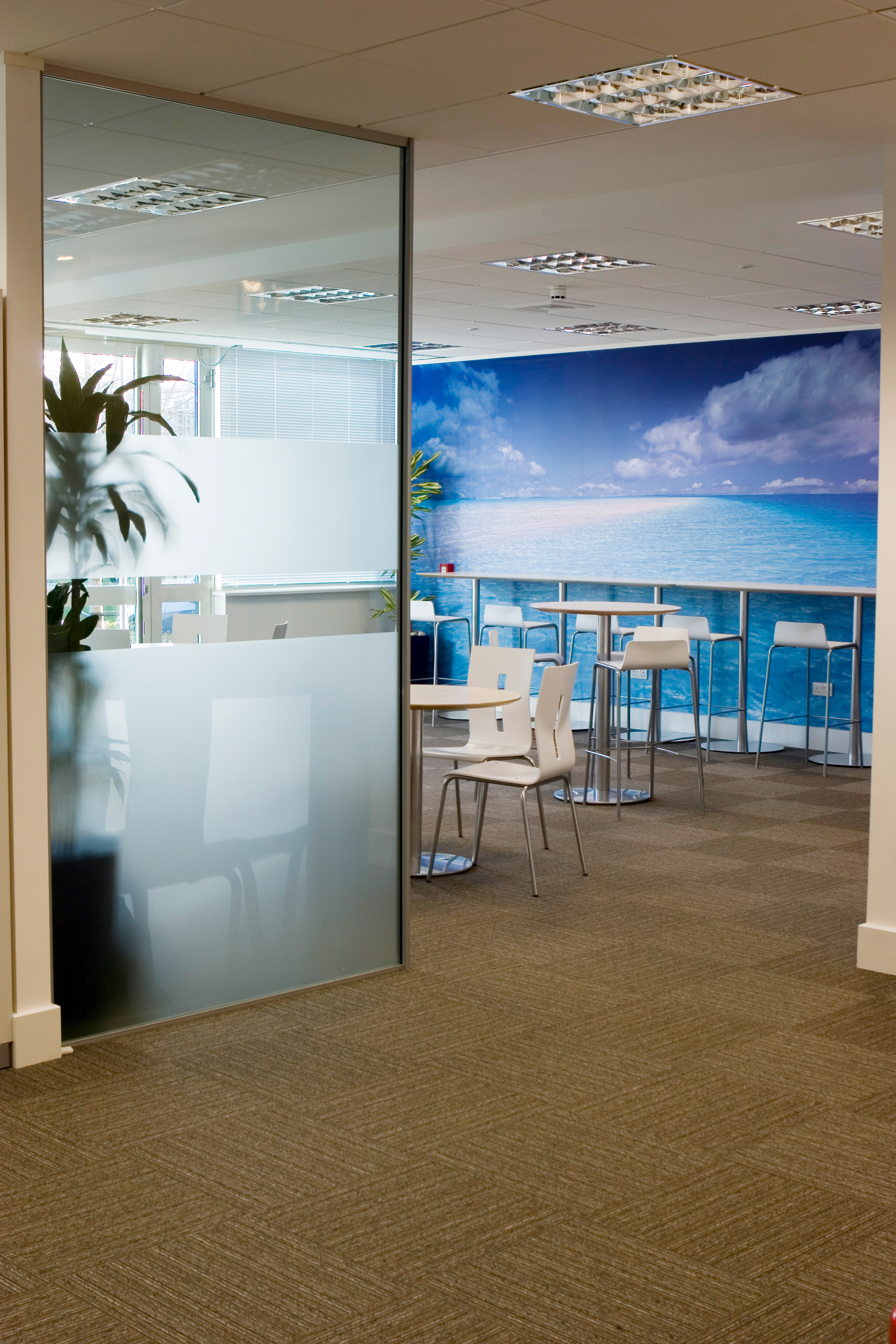 Breakout space wall graphic