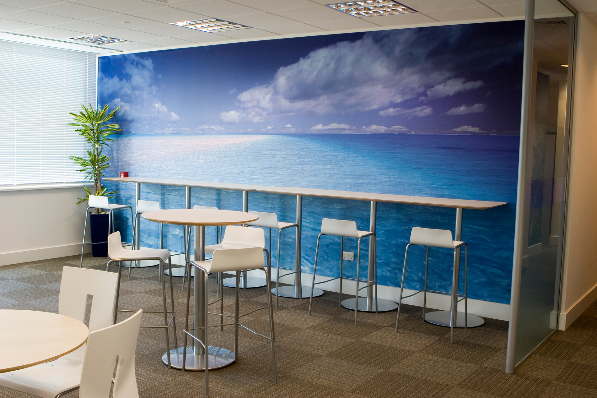 Breakout space wall graphic