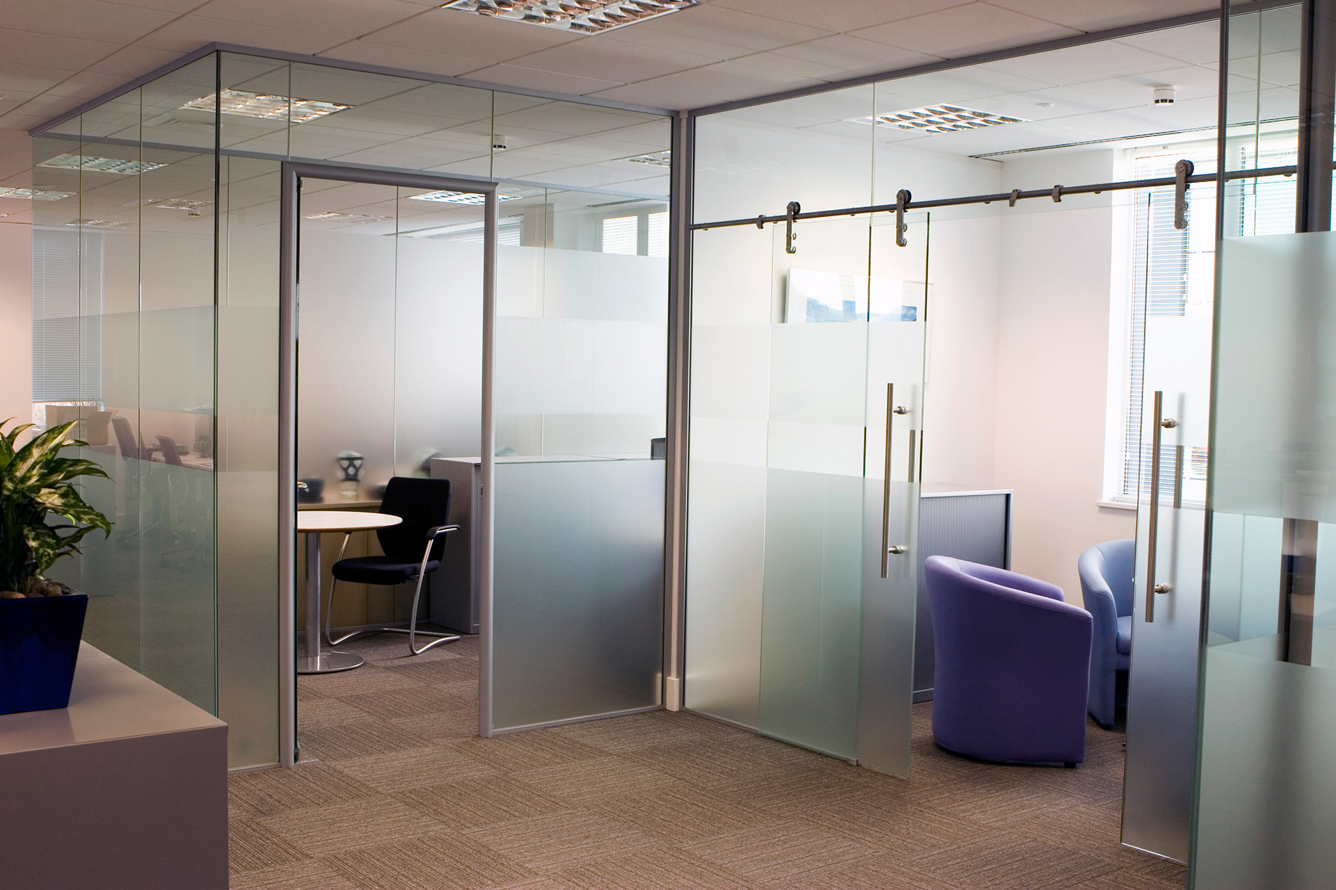 Finished manager offices with meeting room