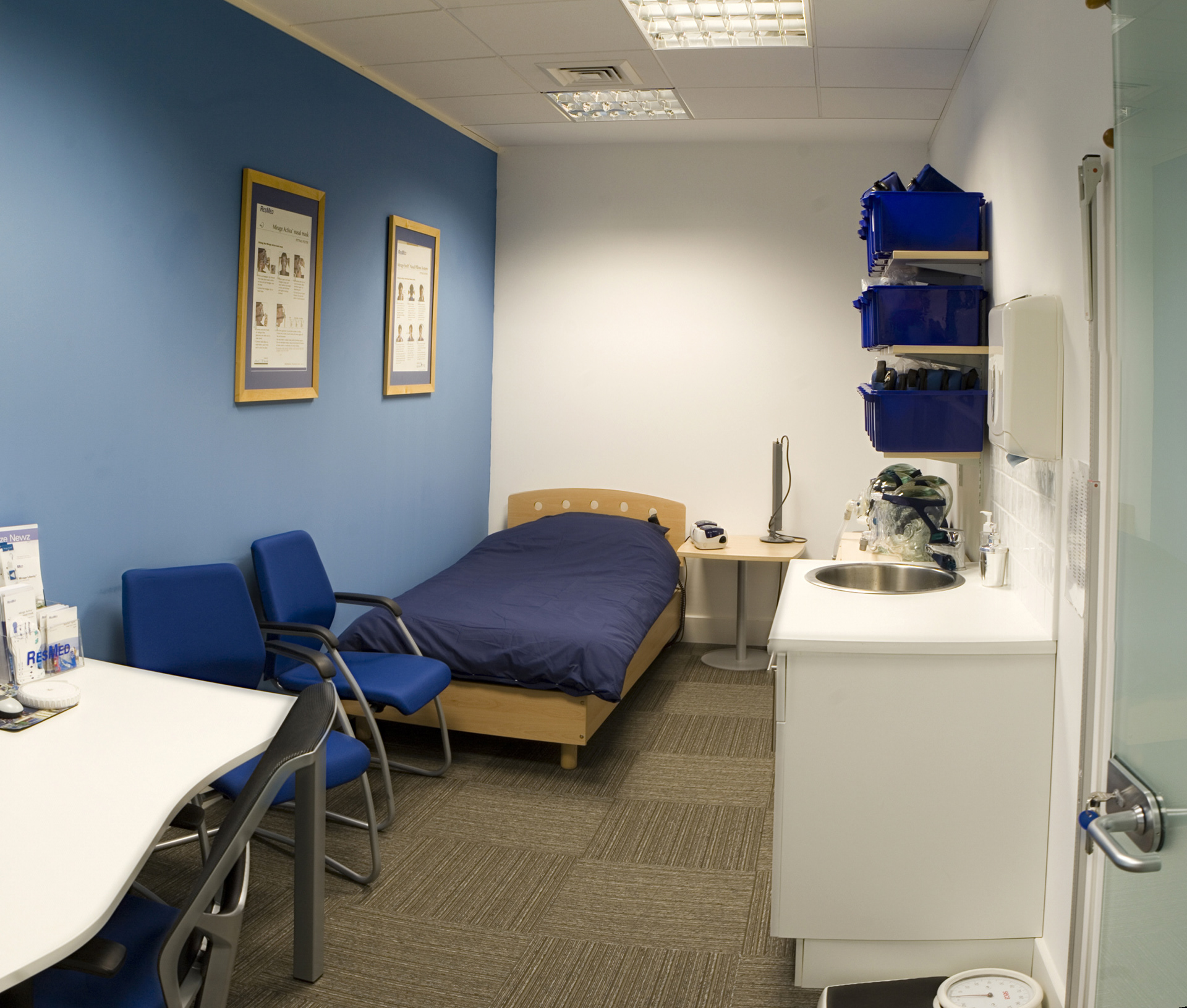 Finished sleep clinic room