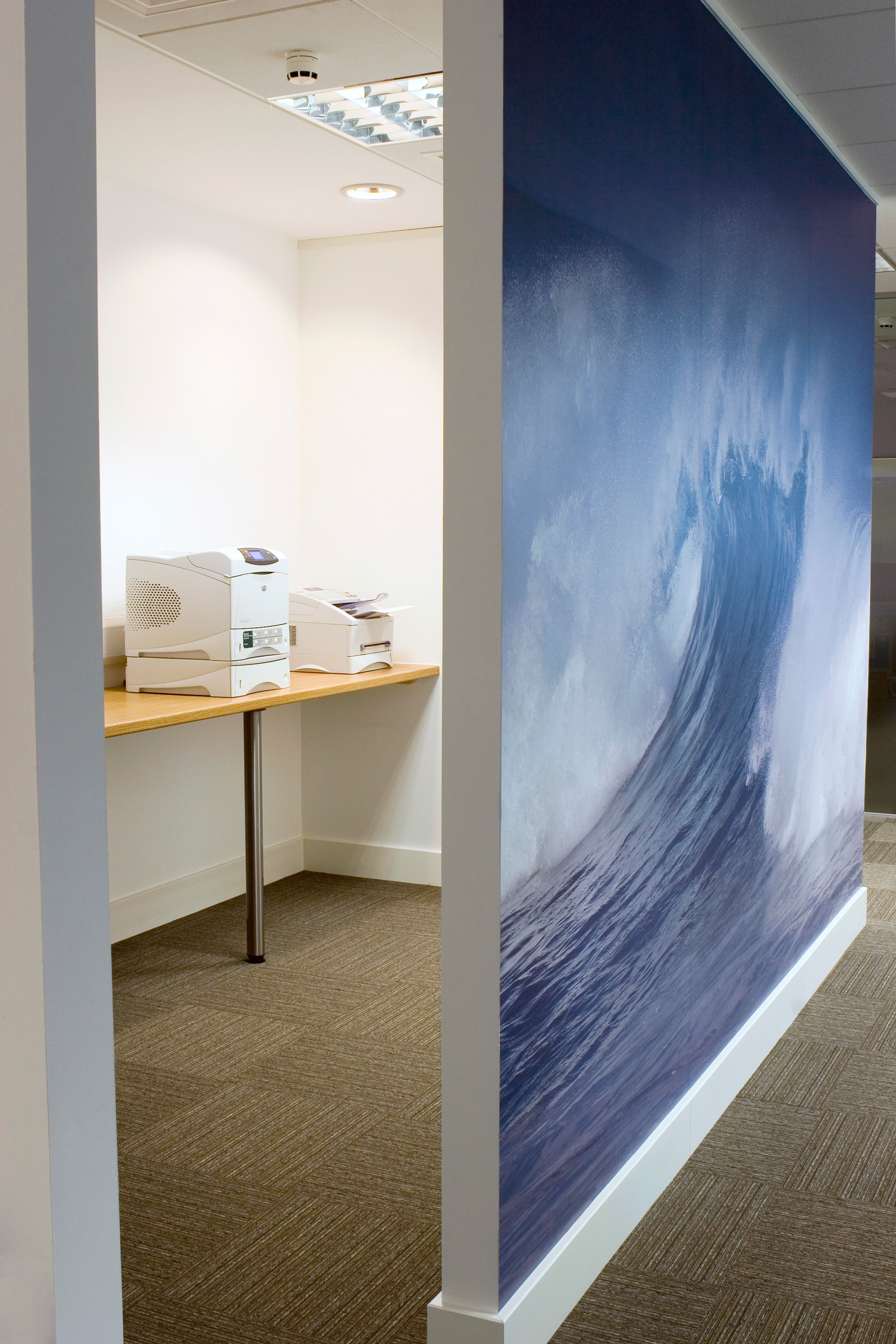Print room wall graphic