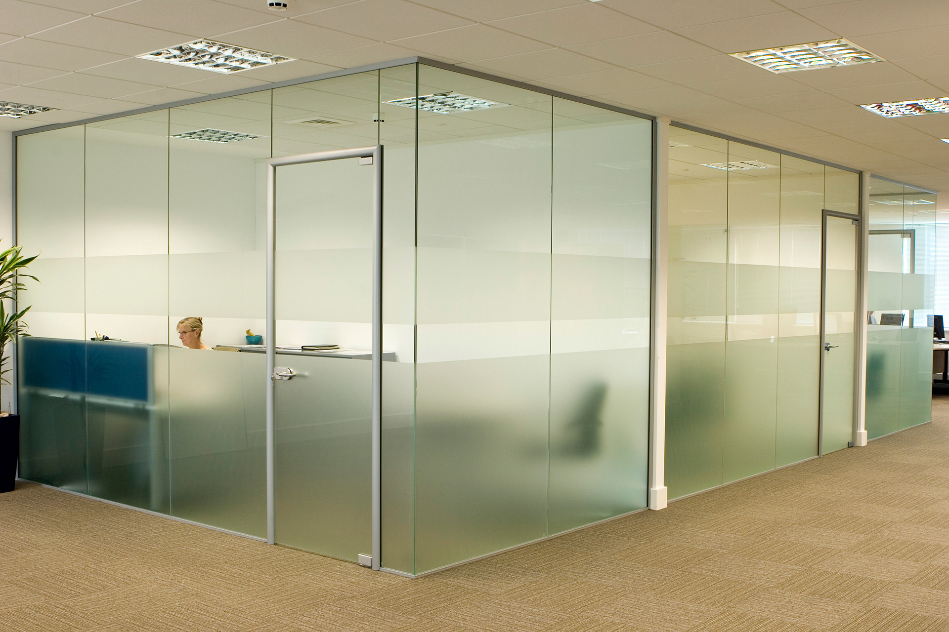 Finished manager offices with meeting room