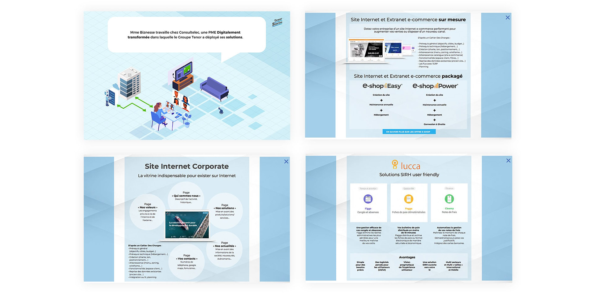 Présentation Interne, présentation corporate, présentation commerciale, PPT, recommandation,