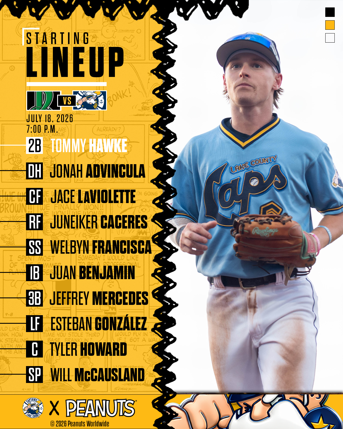 Peanuts themed Lineup