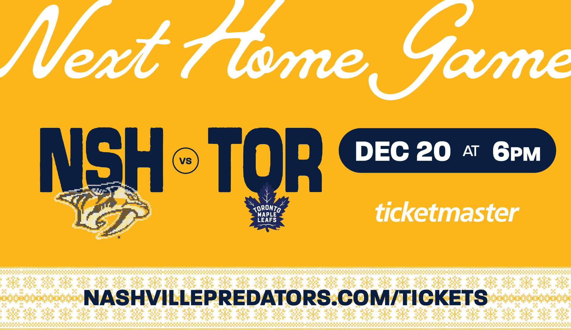 Speciality graphic for Holiday Hockey Night