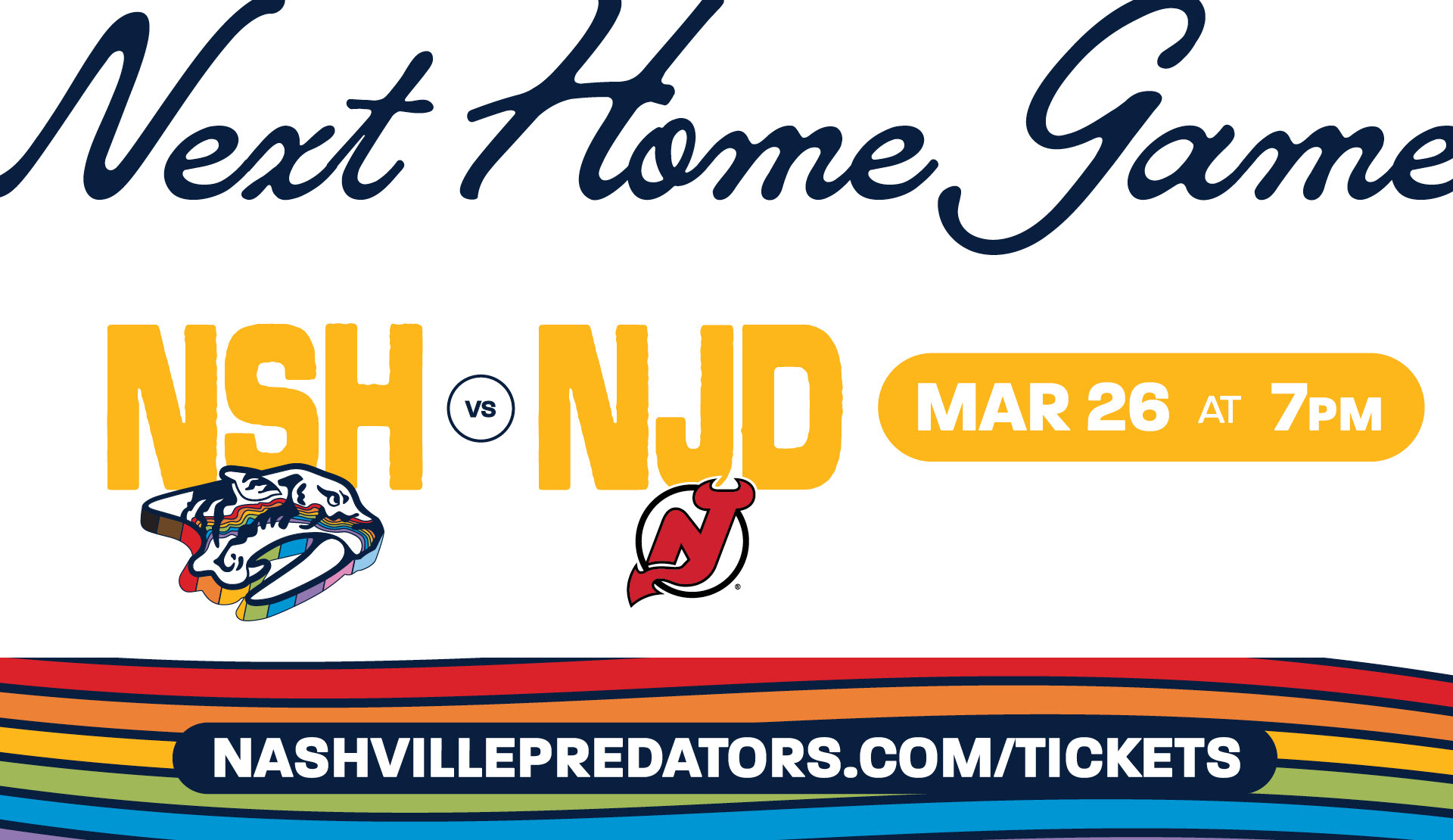 Speciality graphic for Pride Night