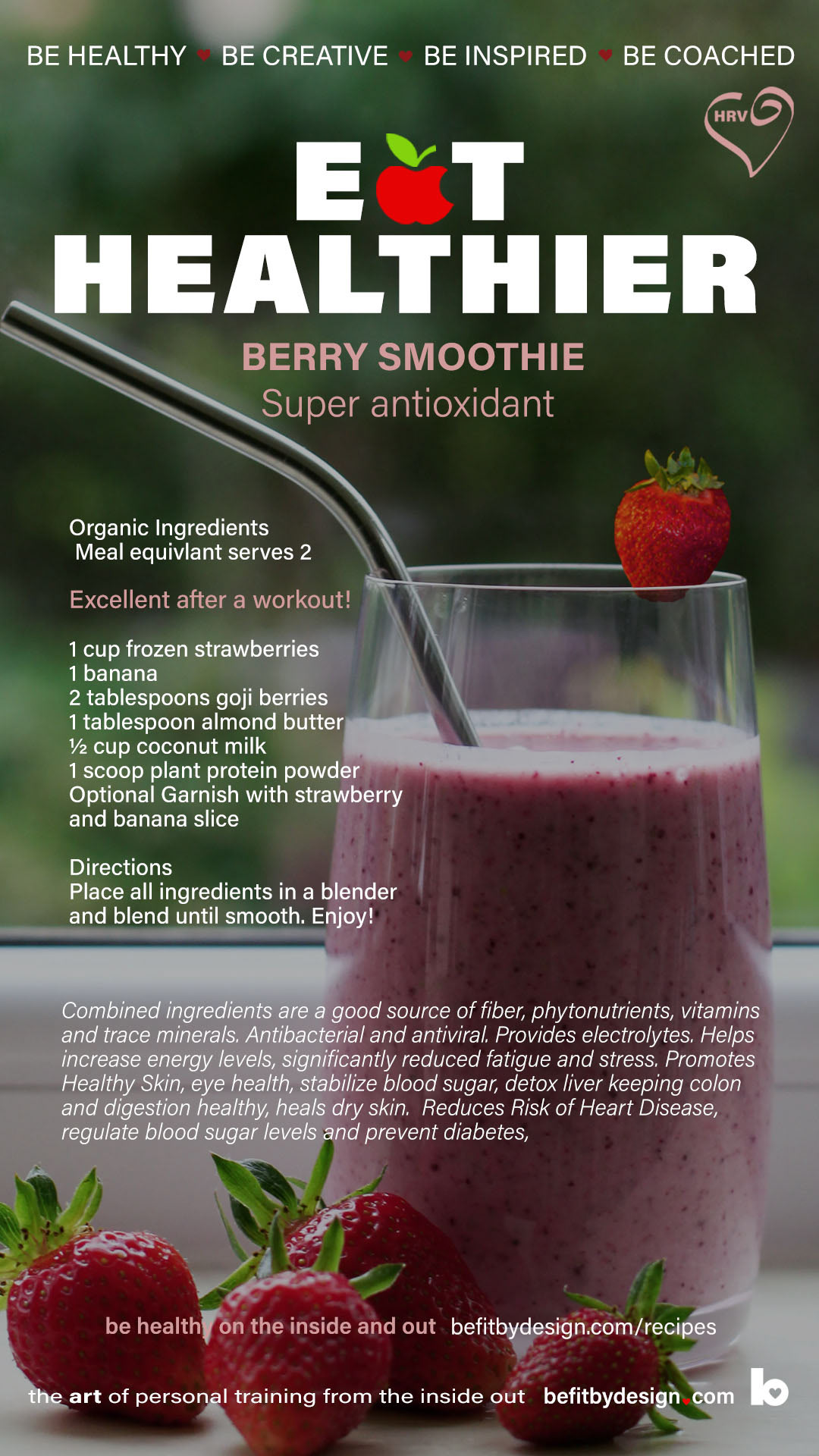 berry smoothie super antioxidant drink