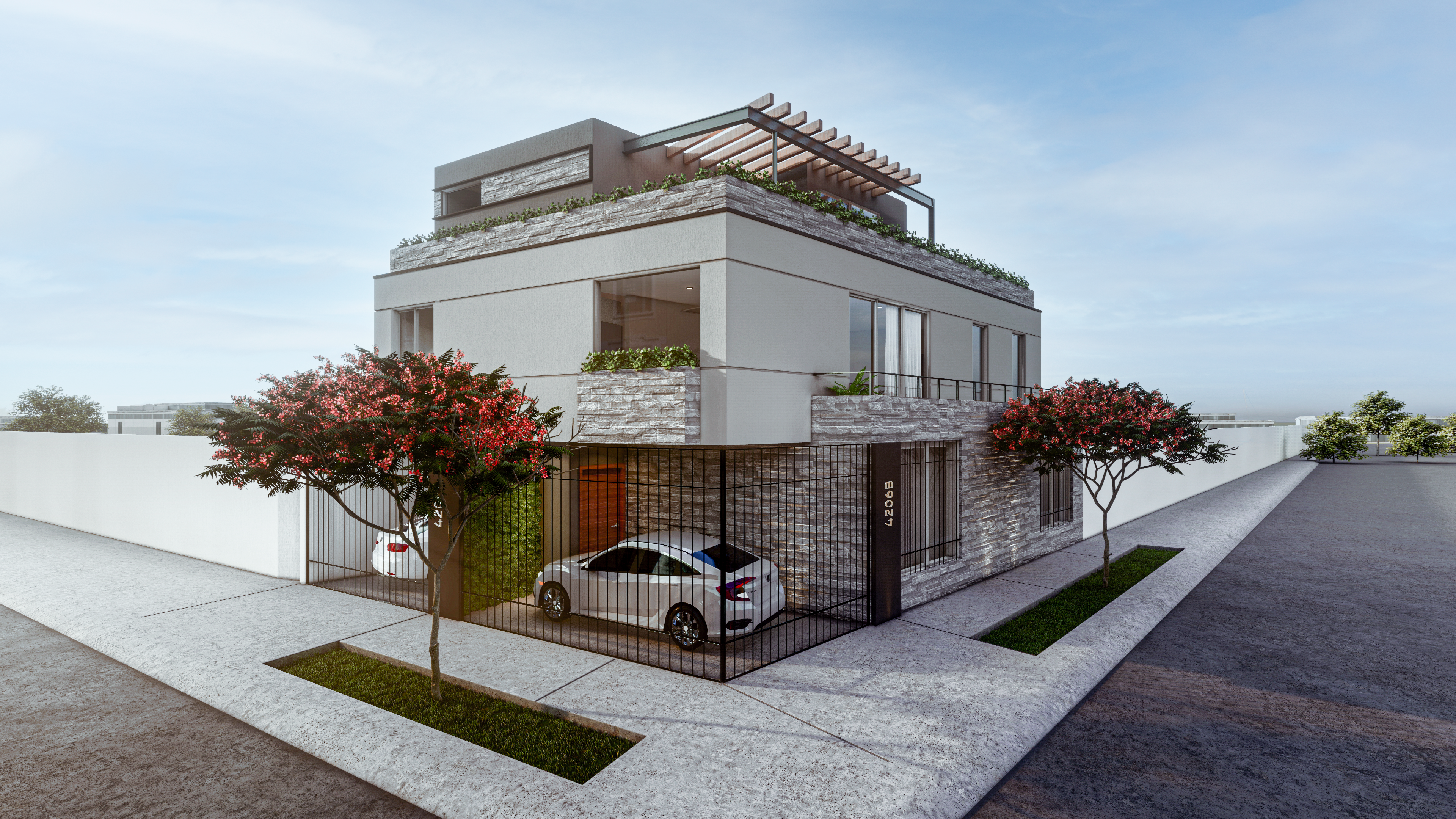 Render Exterior - Fachada