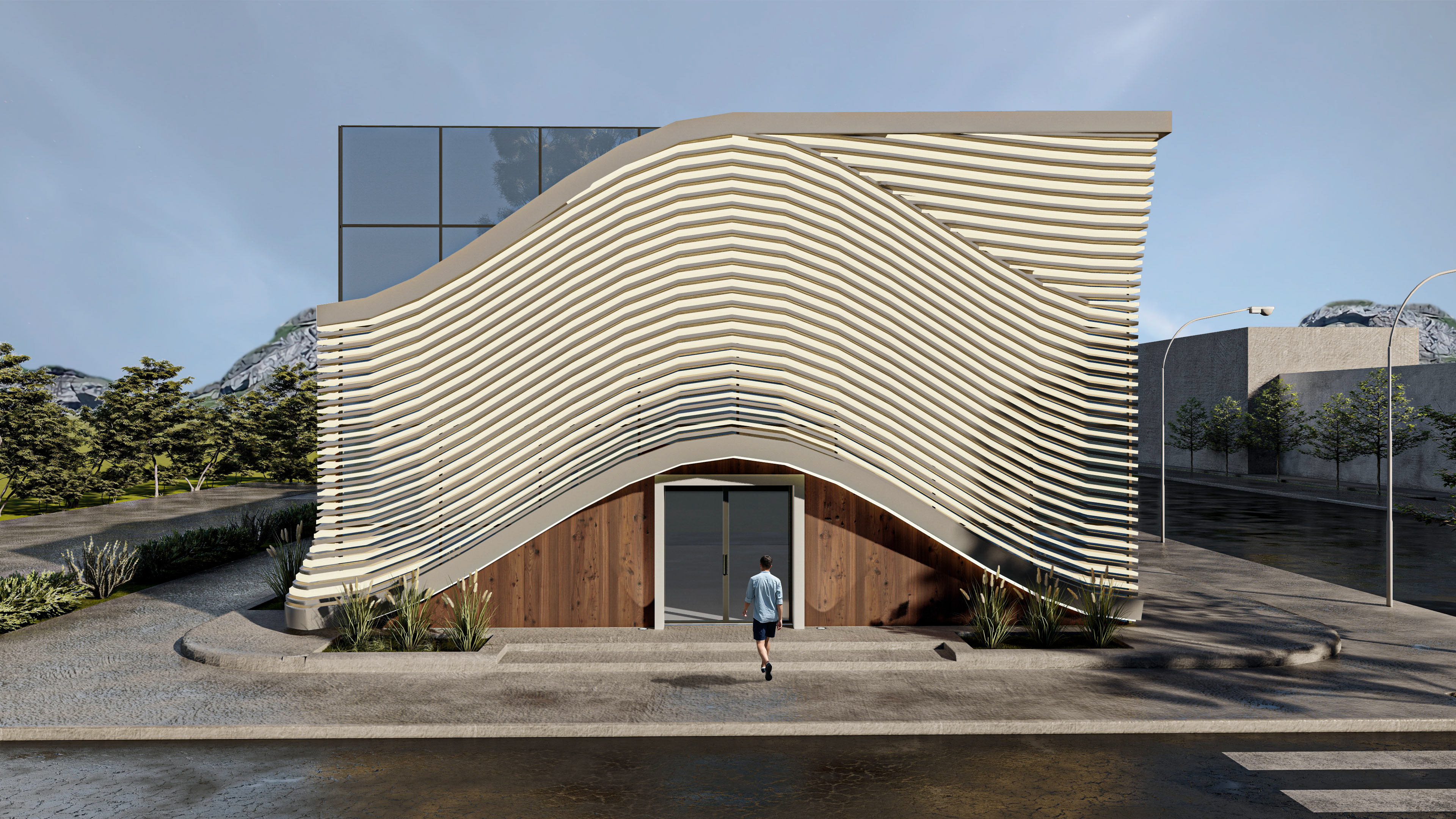 Render Exterior - Fachada Principal