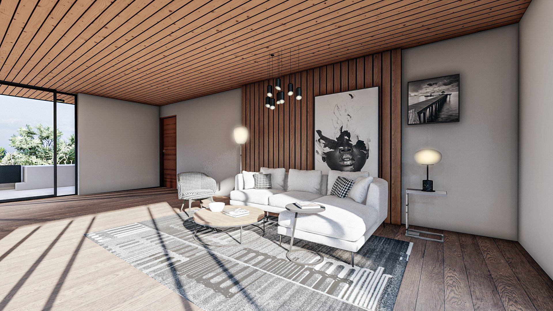 Render Interior - Sala de Estar