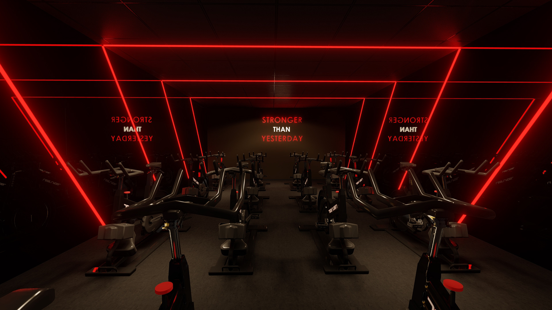 Render Interior - Área de Spinning