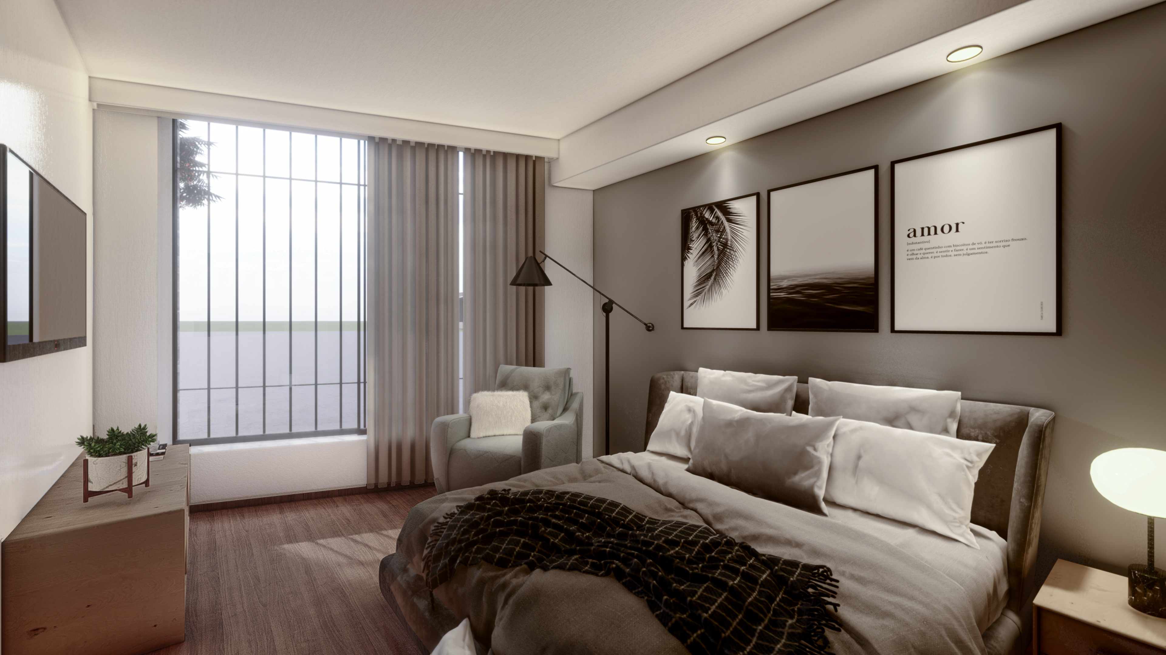 Render Interior - Recámara