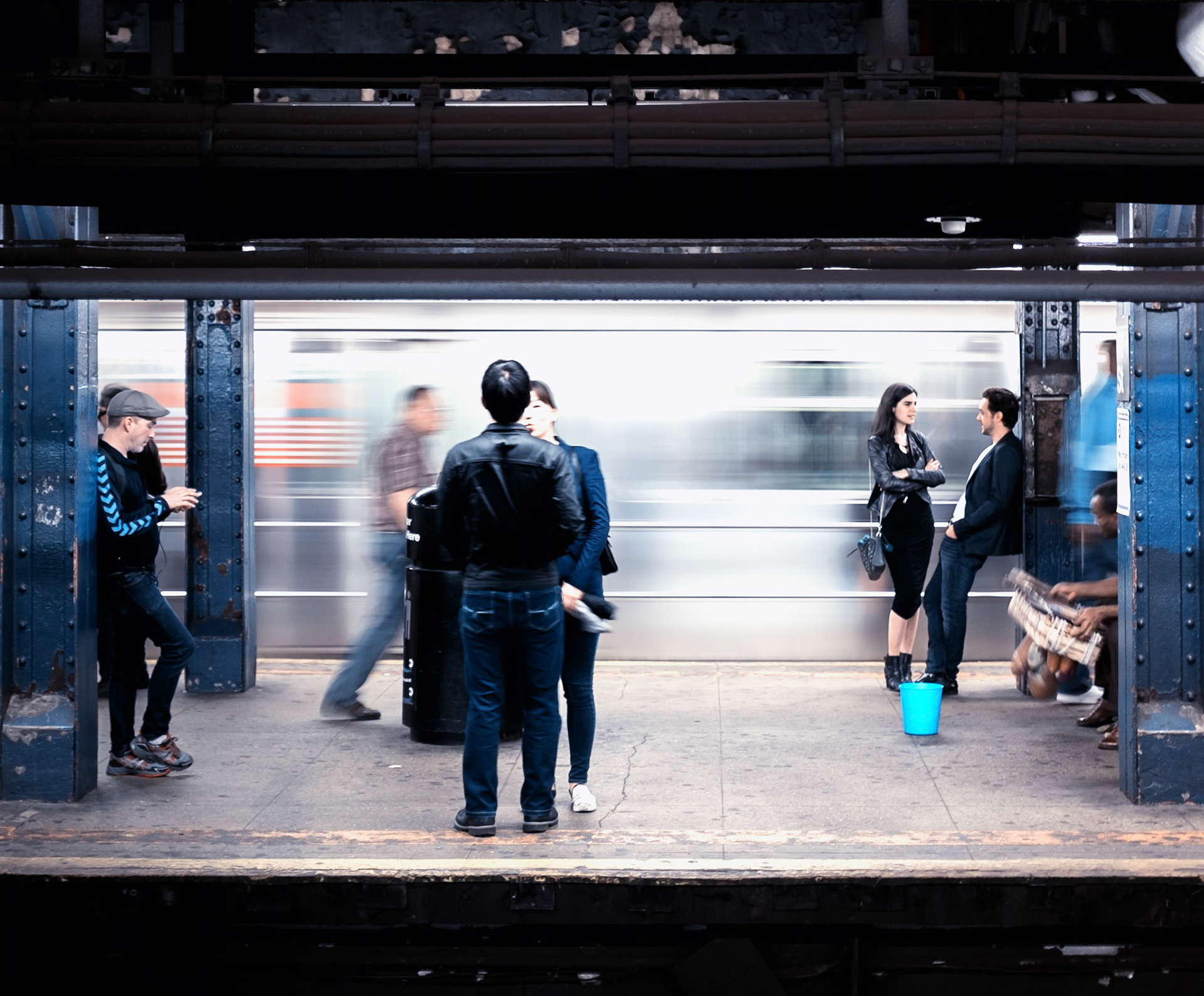The movement of life beneath the city streets of New York
