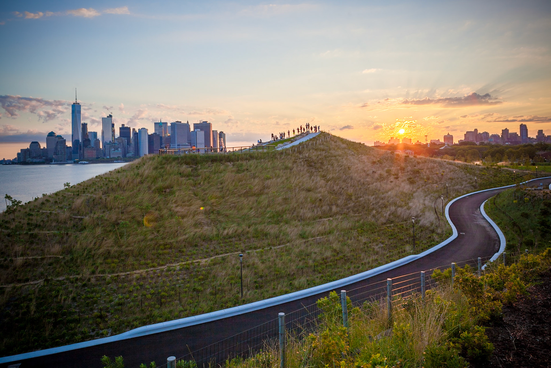 For one day only, Governors Island was open from sunrise to sunset and ran a special 5AM ferry to take sun-seekers to the island to watch the sunrise from The Hills, a newly-opened section of the park.