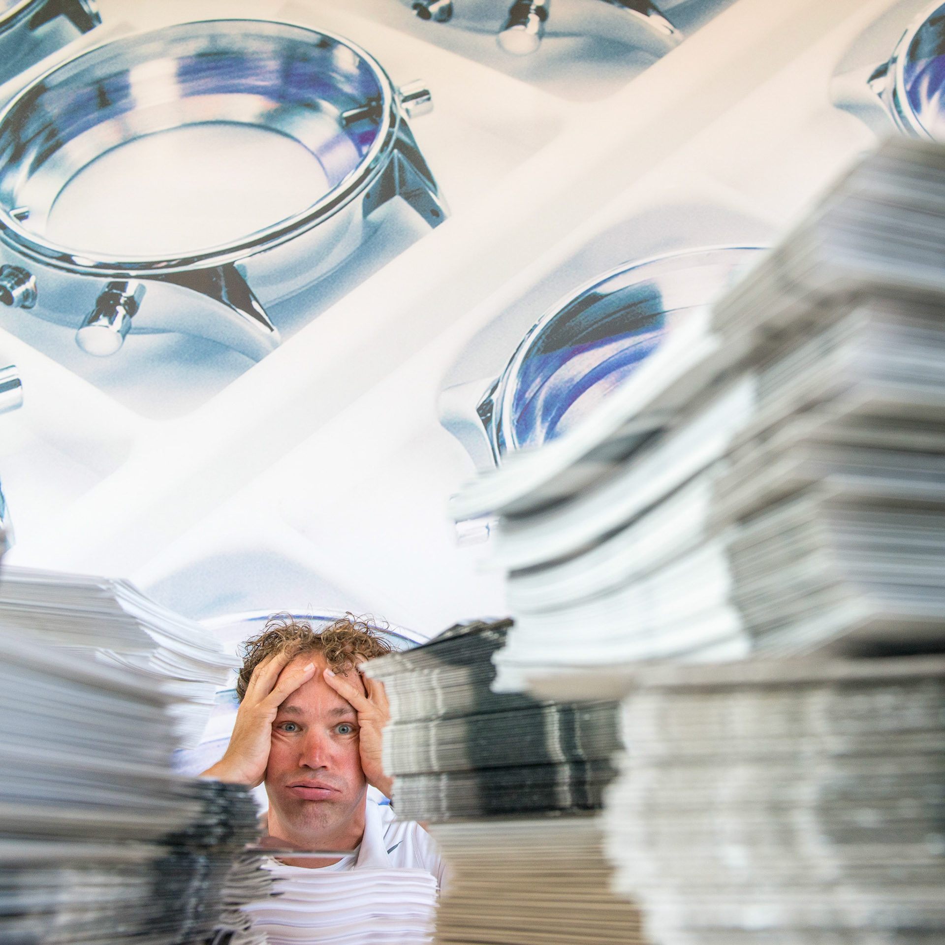 Eigenaar en horlogemaker Wybe van der Gang (1964)