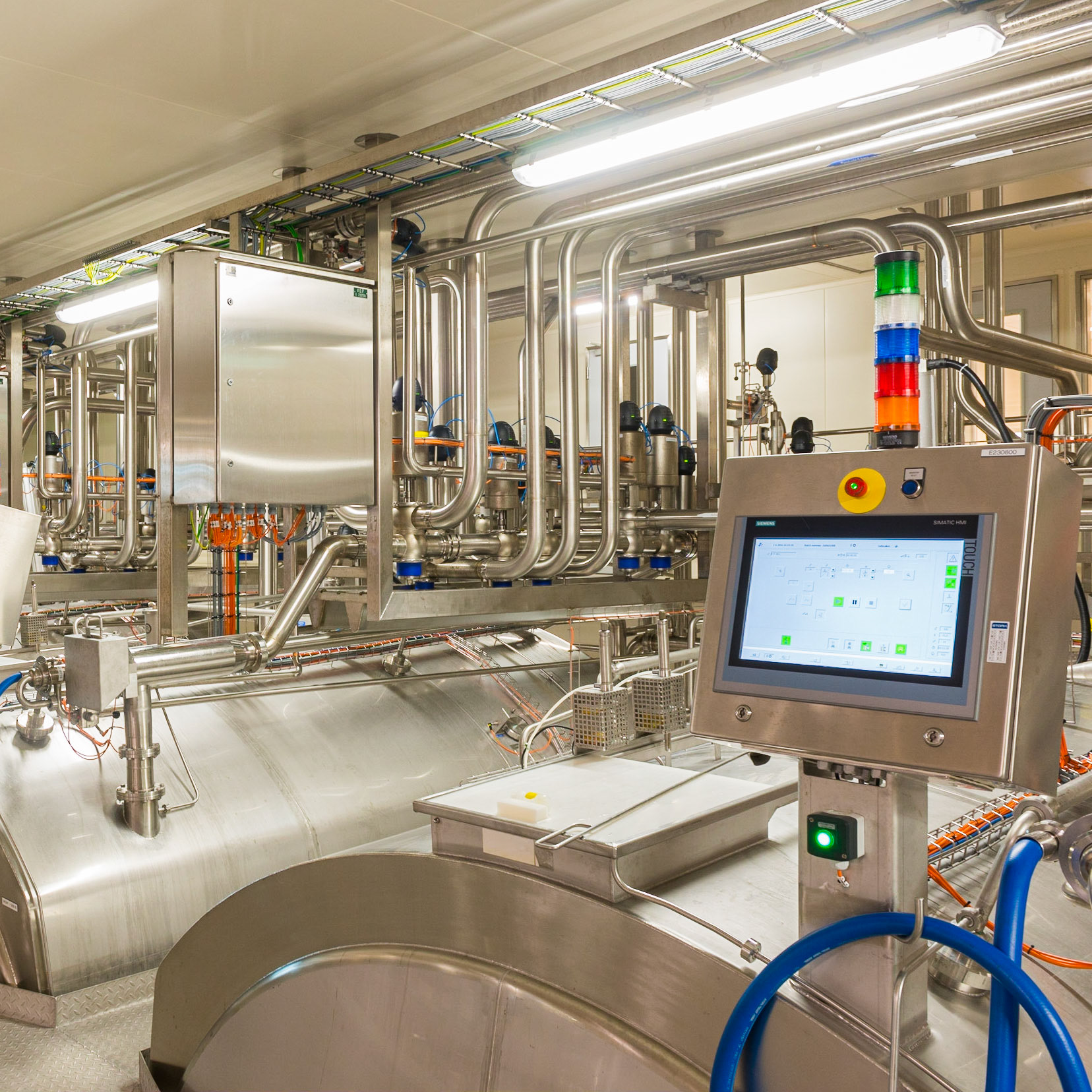 Opslagtank van melk voor de productie van Beemsterkaas