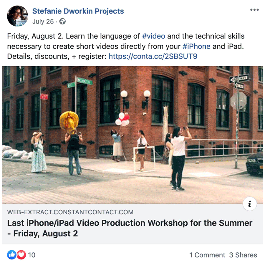 Shared email campaigns on social media as Facebook Fan post and Twitter tweets.