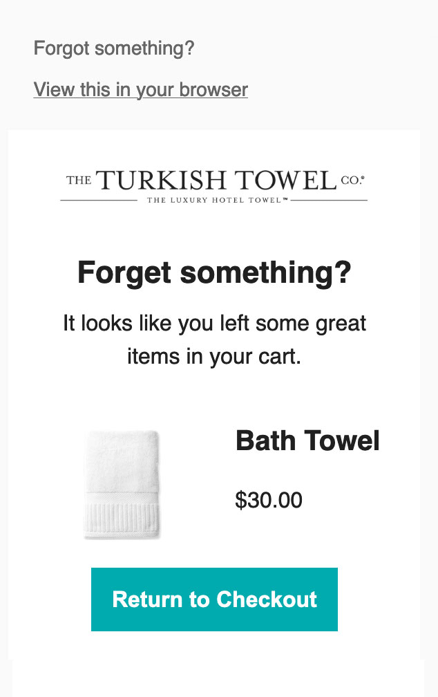 Create beautiful, personalized order notifications marketing automation that match your branding and recommend related products. Includes Abandoned Cart email to remind customers what they’ve left behind and encourage them to complete their purchase, as well as Order Confirmation, Shipping Confirmation, Order Invoice, Cancellation Confirmation, Refund Confirmation, and Product Review for feedback with a quick survey.