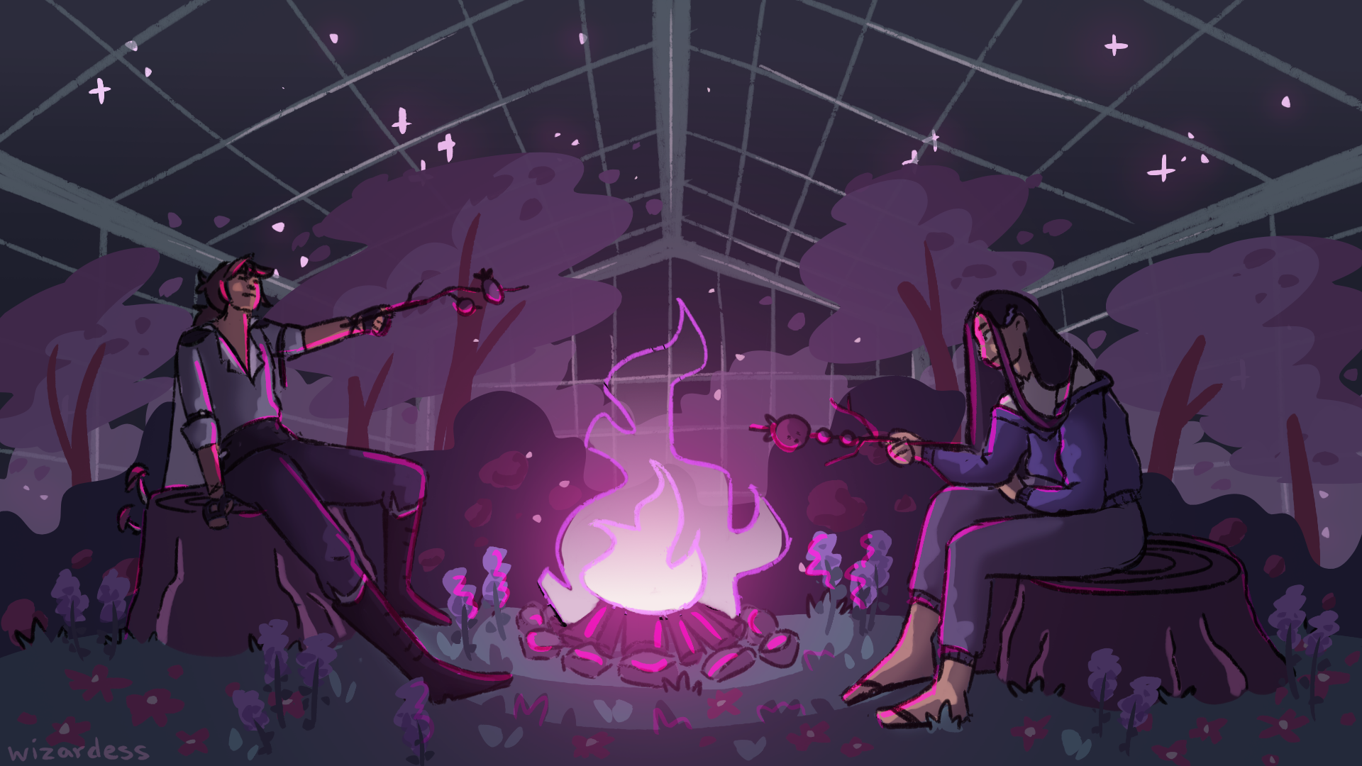 Characters belong to arcalaho on artfight.net