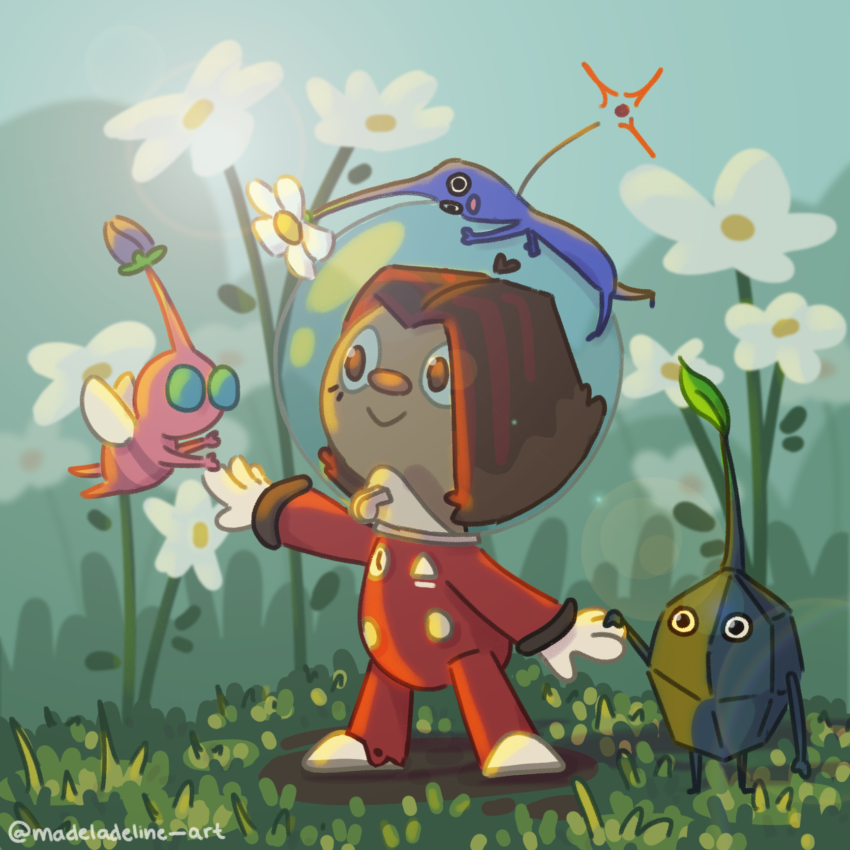 Creatures are Pikmin—Property of Nintendo