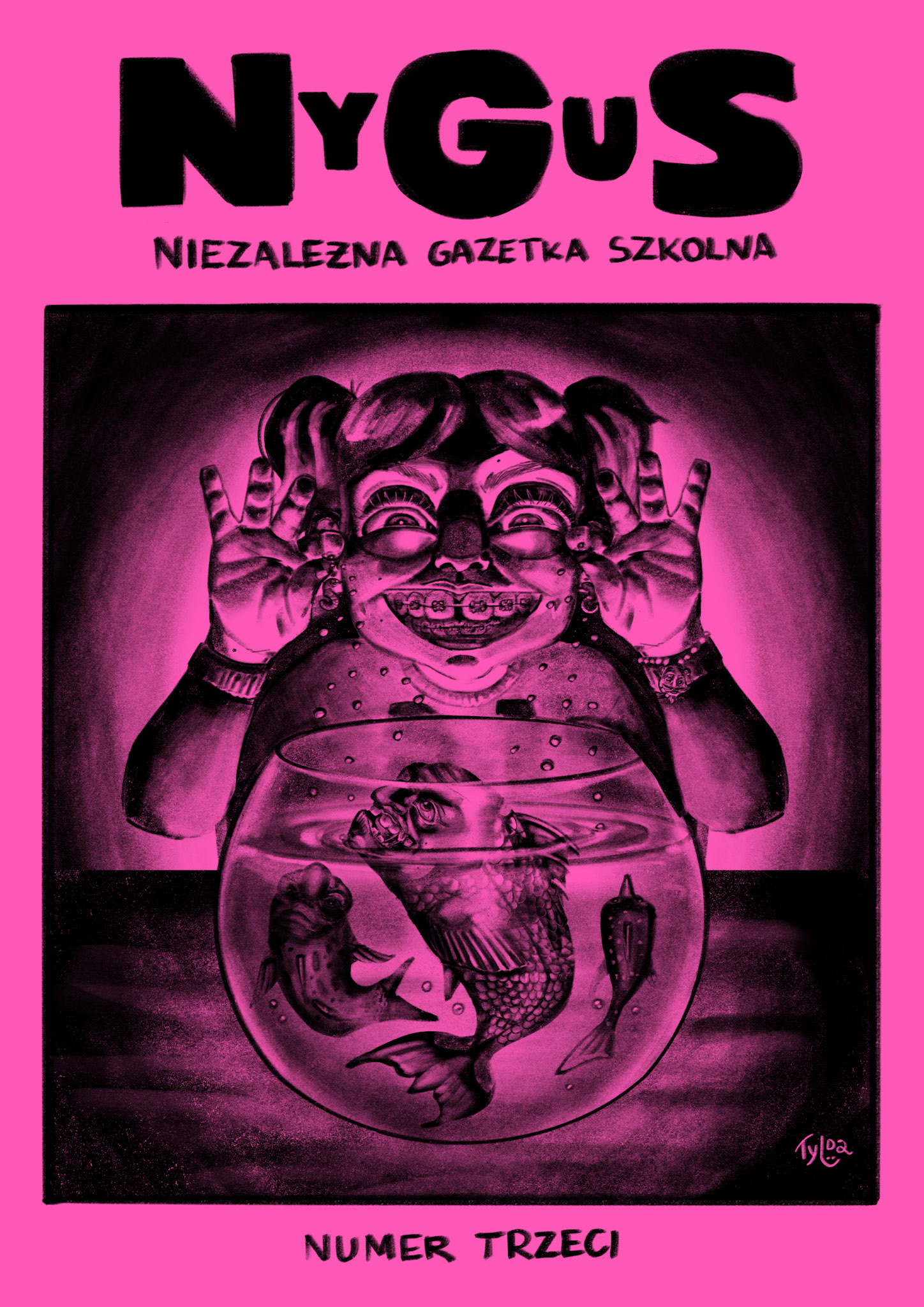 commisioned series of front page illustrations for NyGuS magazine 