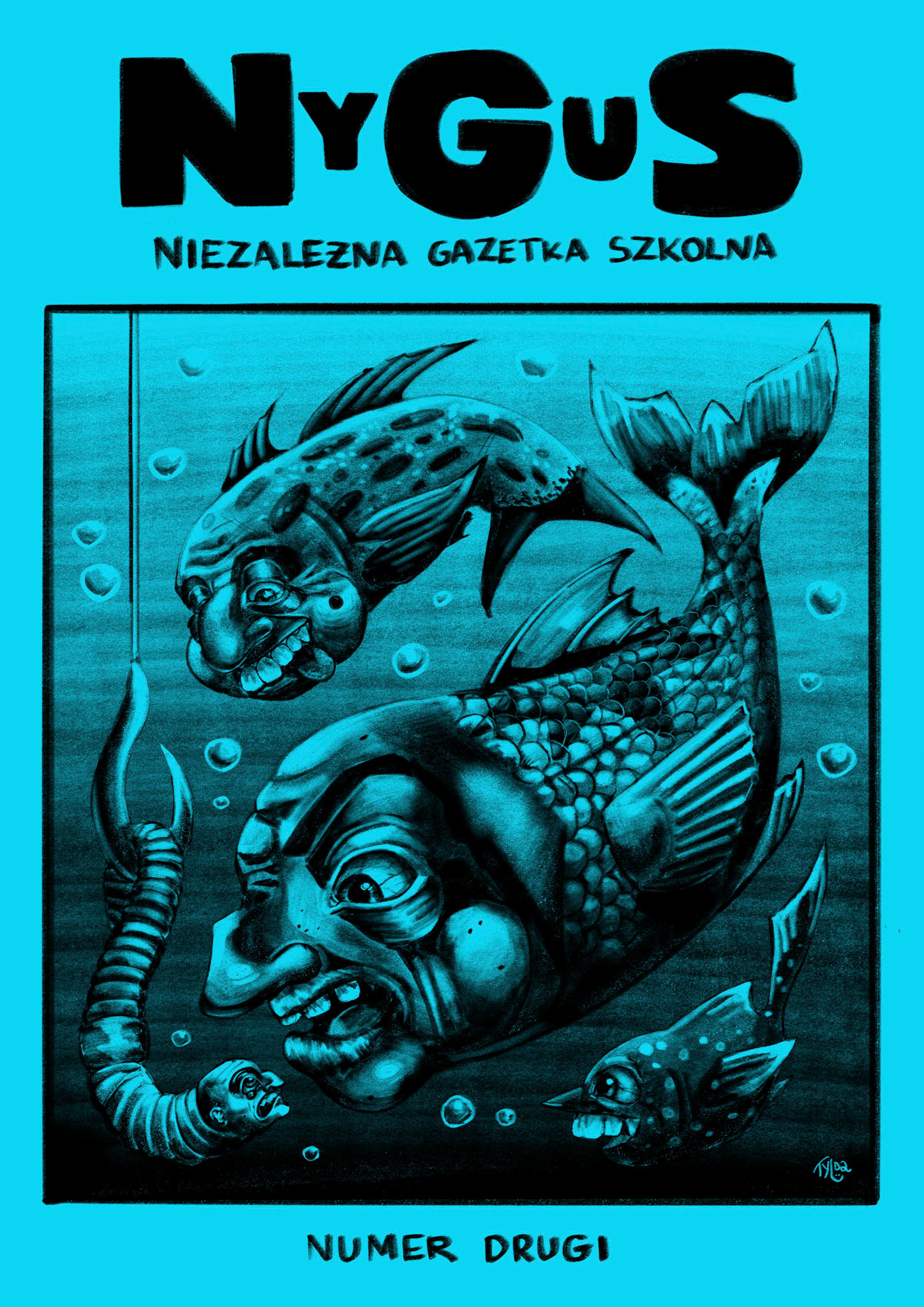 commisioned series of front page illustrations for NyGuS magazine 