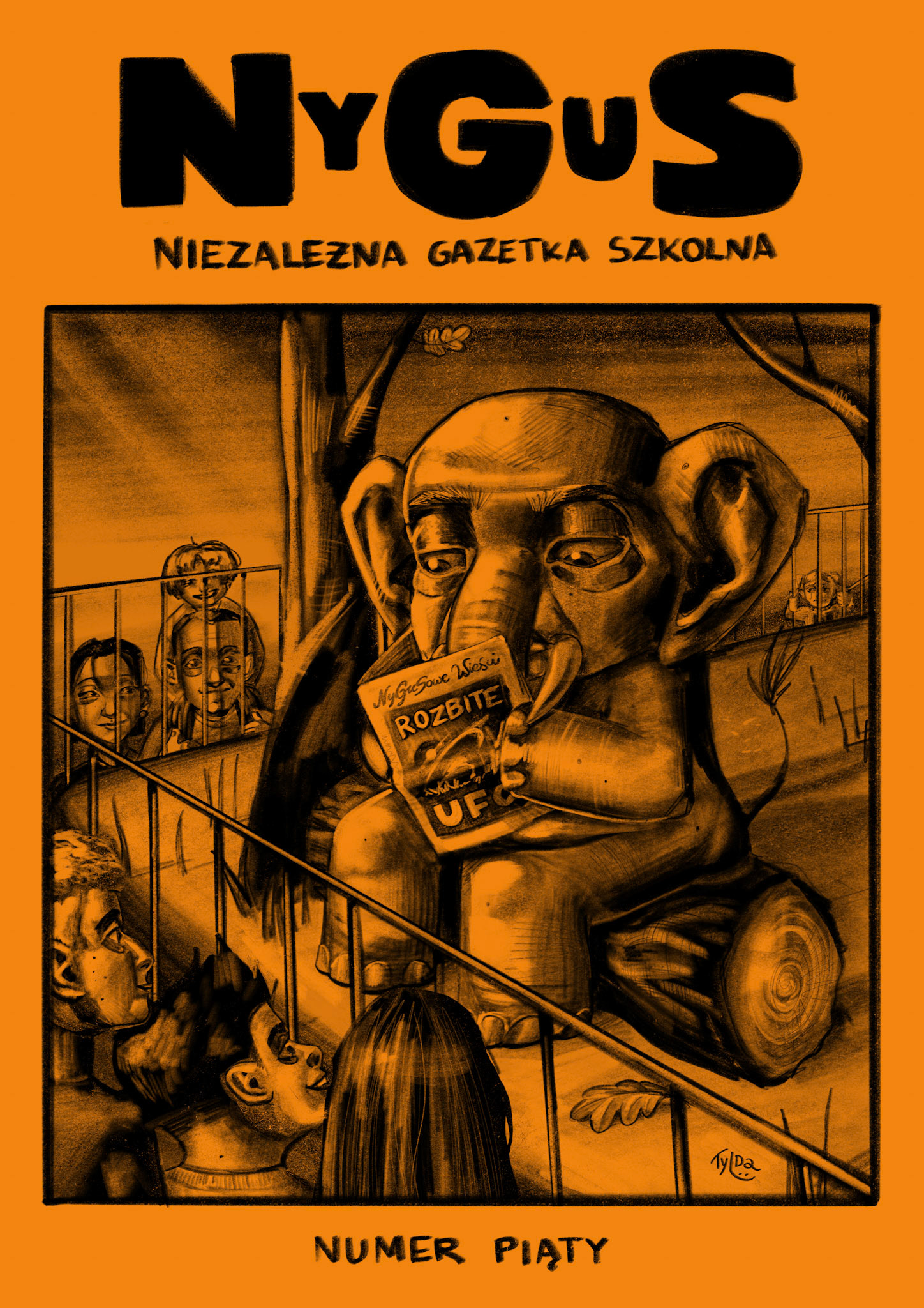 commisioned series of front page illustrations for NyGuS magazine 