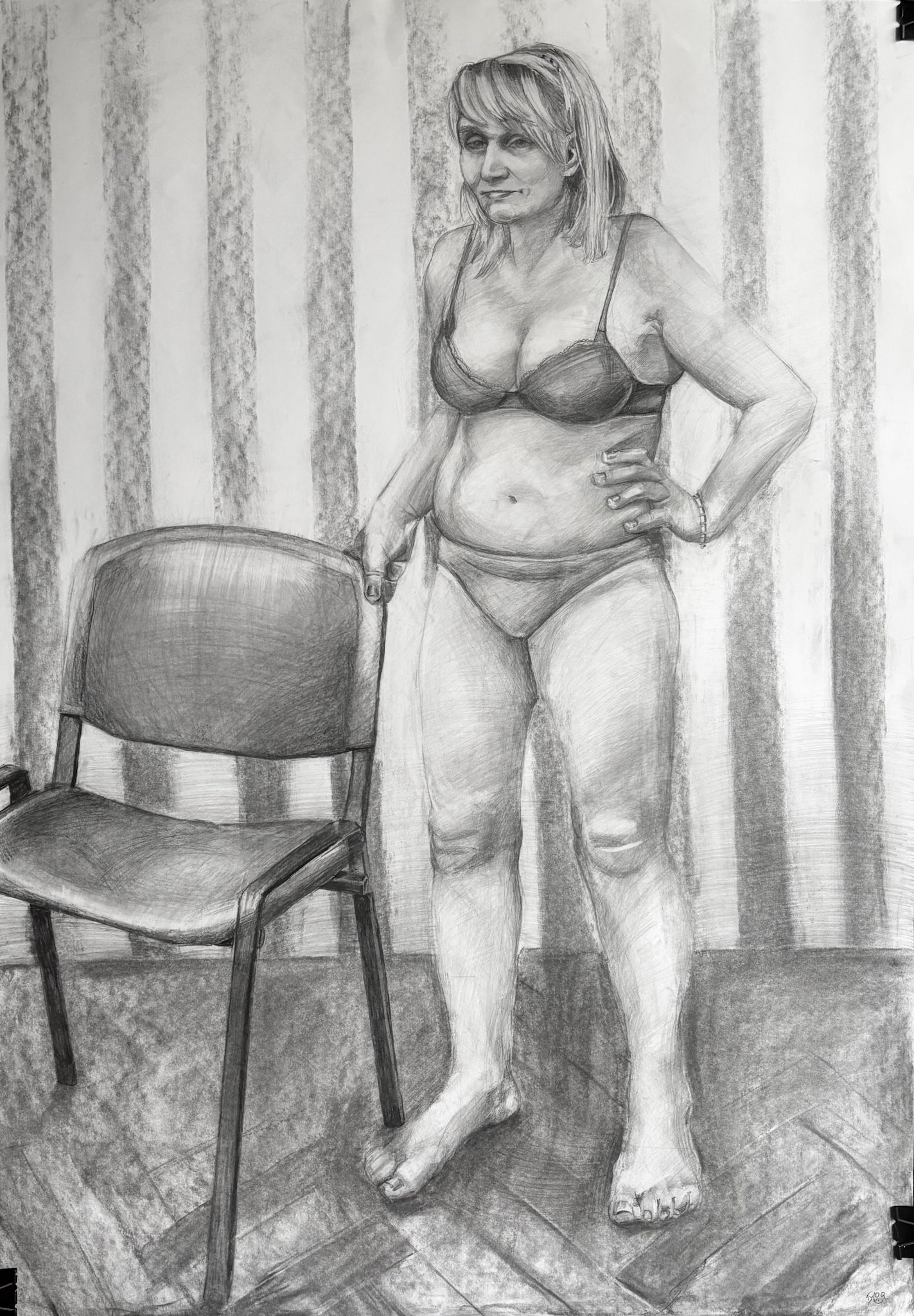 100 x 70 cm, graphite, 2025