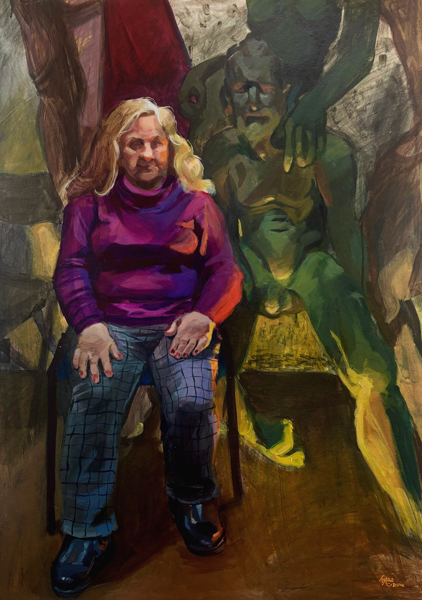 100 x 70 cm, acrylic paint, 2024