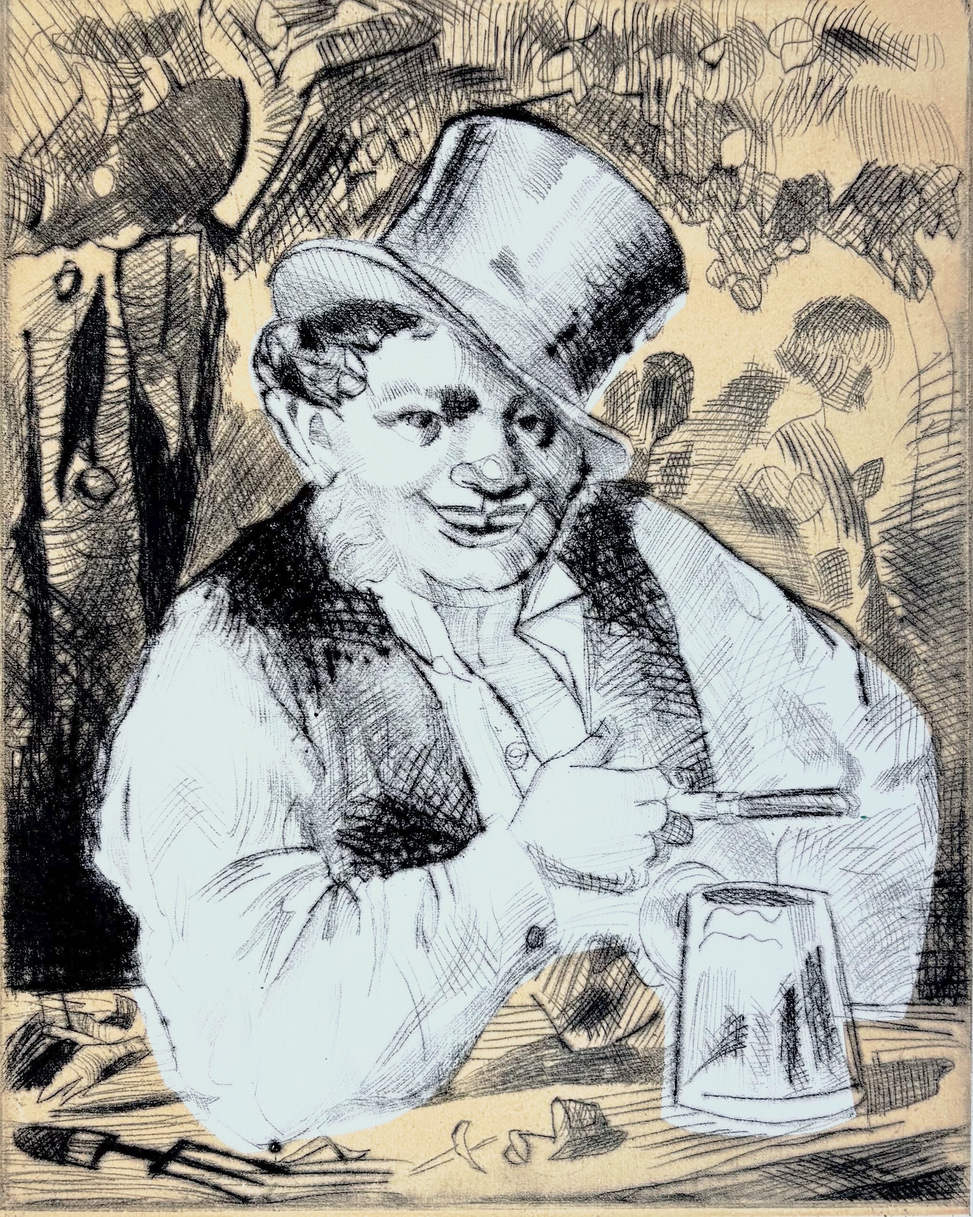 Drypoint artwork
