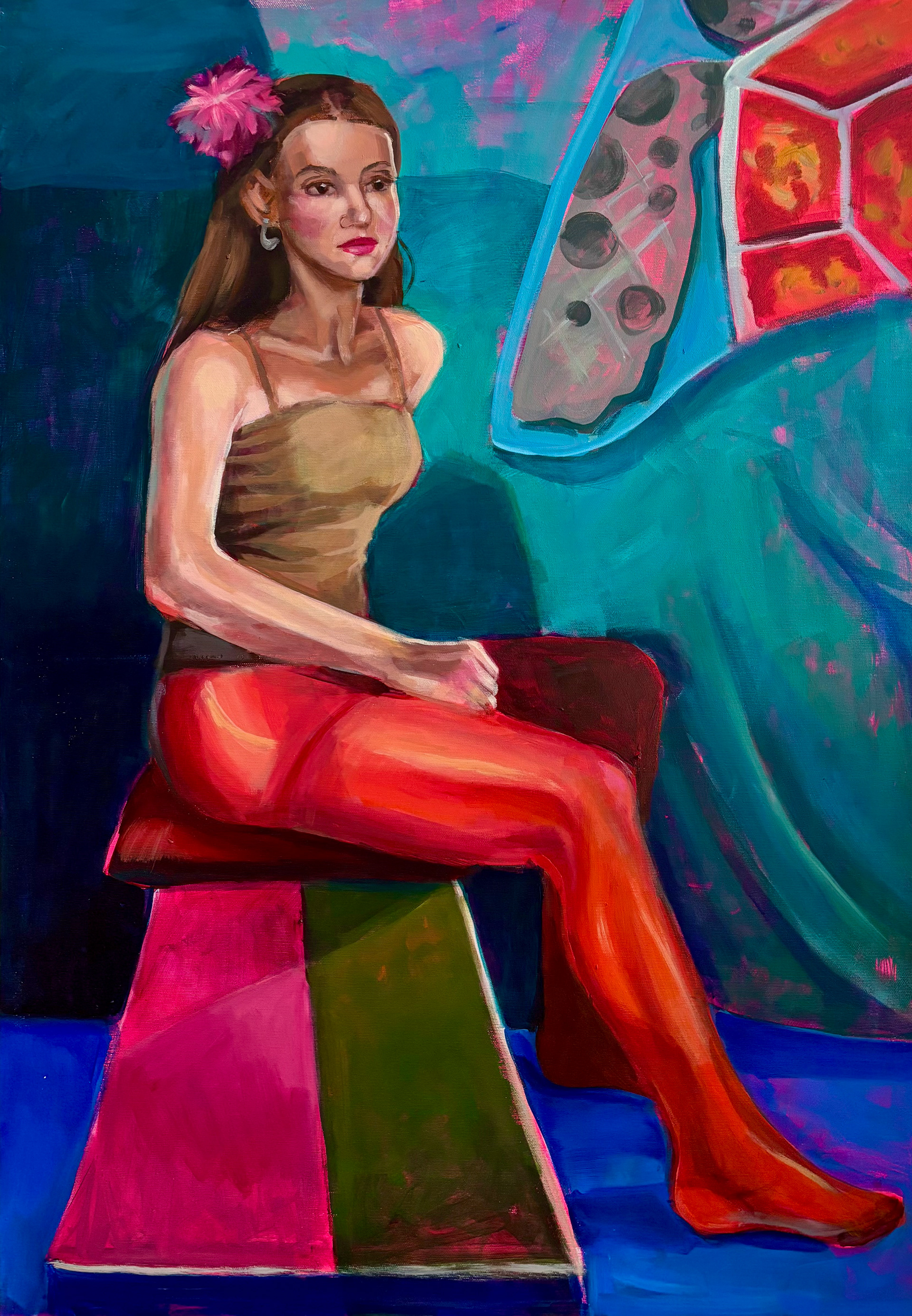 Materials: acrylic paint on canvas. Measurements: 100x70cm