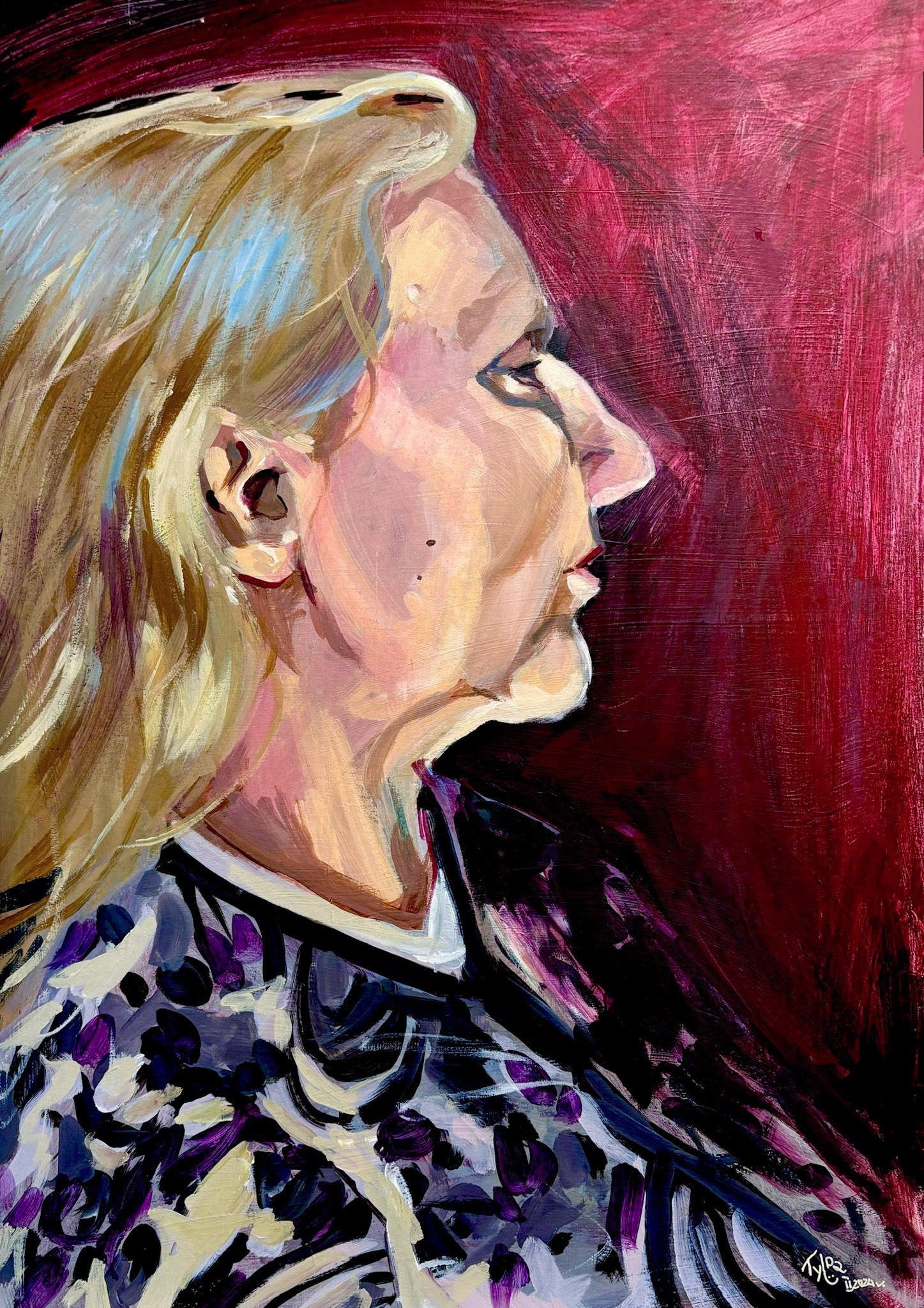 50 x 70 cm, acrylic paint 2023