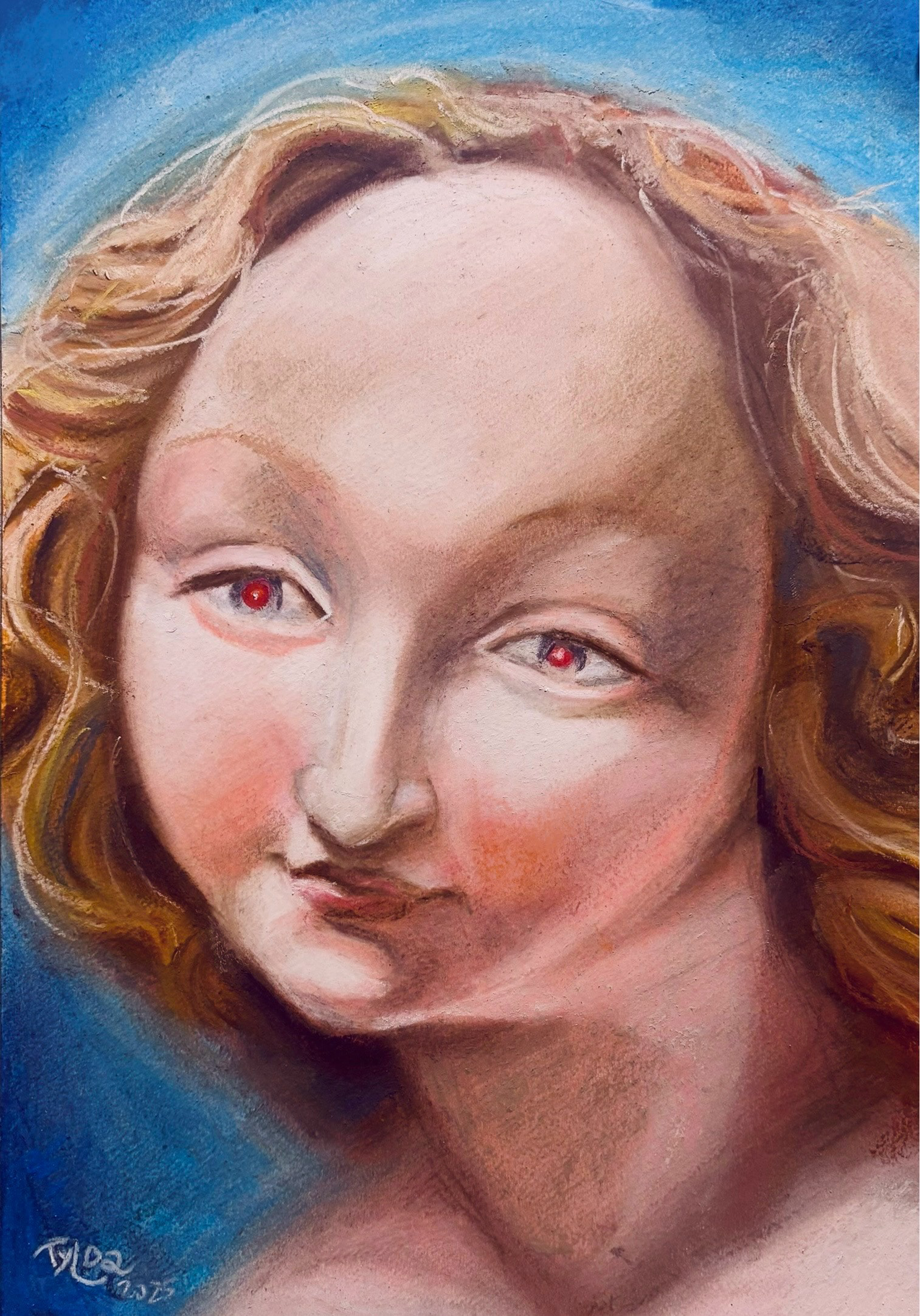 Venus, A4, soft pastels, 2025