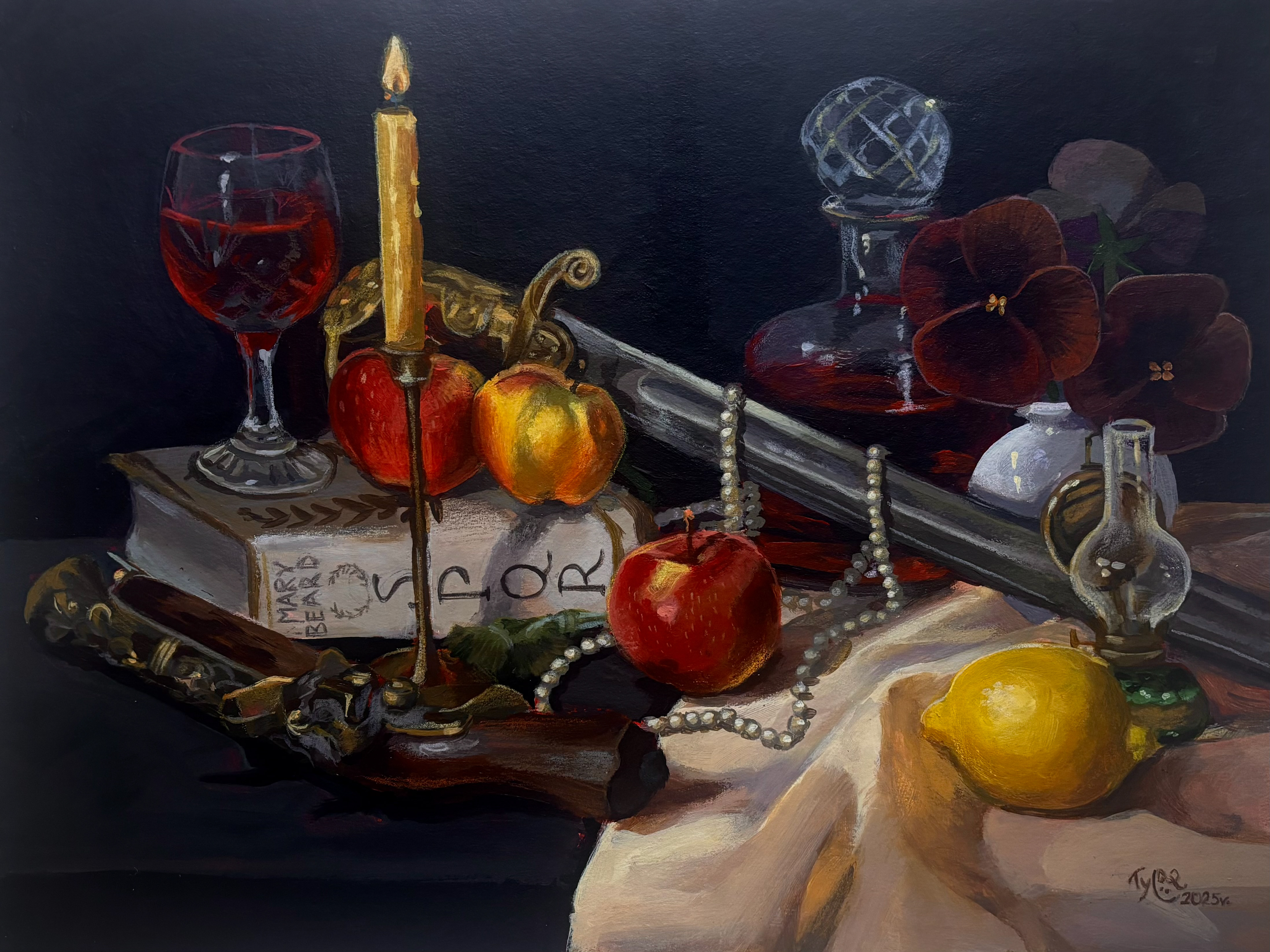 Materials: acrylic paint on cardboard. Measurements: 30x40 cm