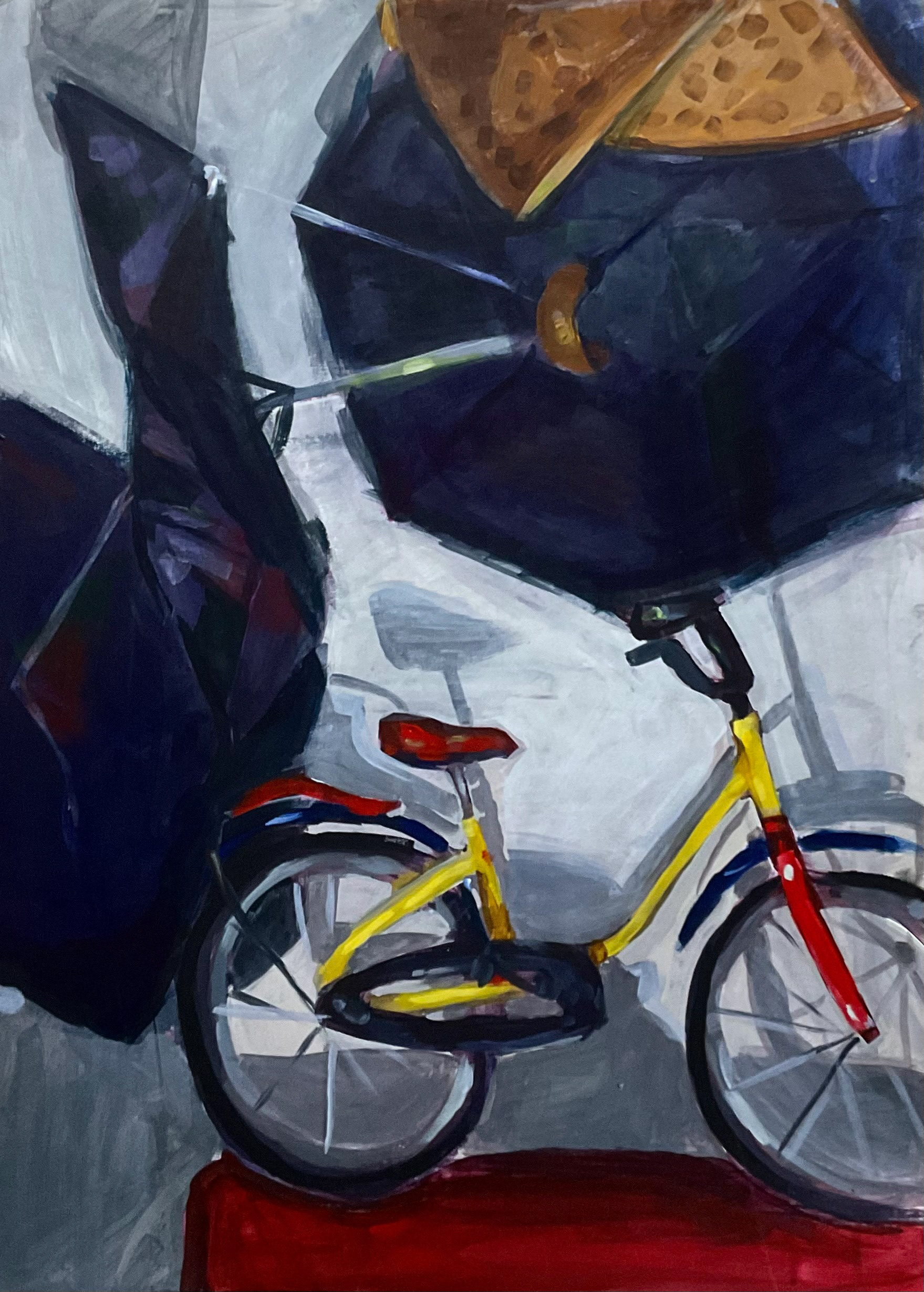 Materials: acrylic paint on cardboard. Measurements: 50x70cm