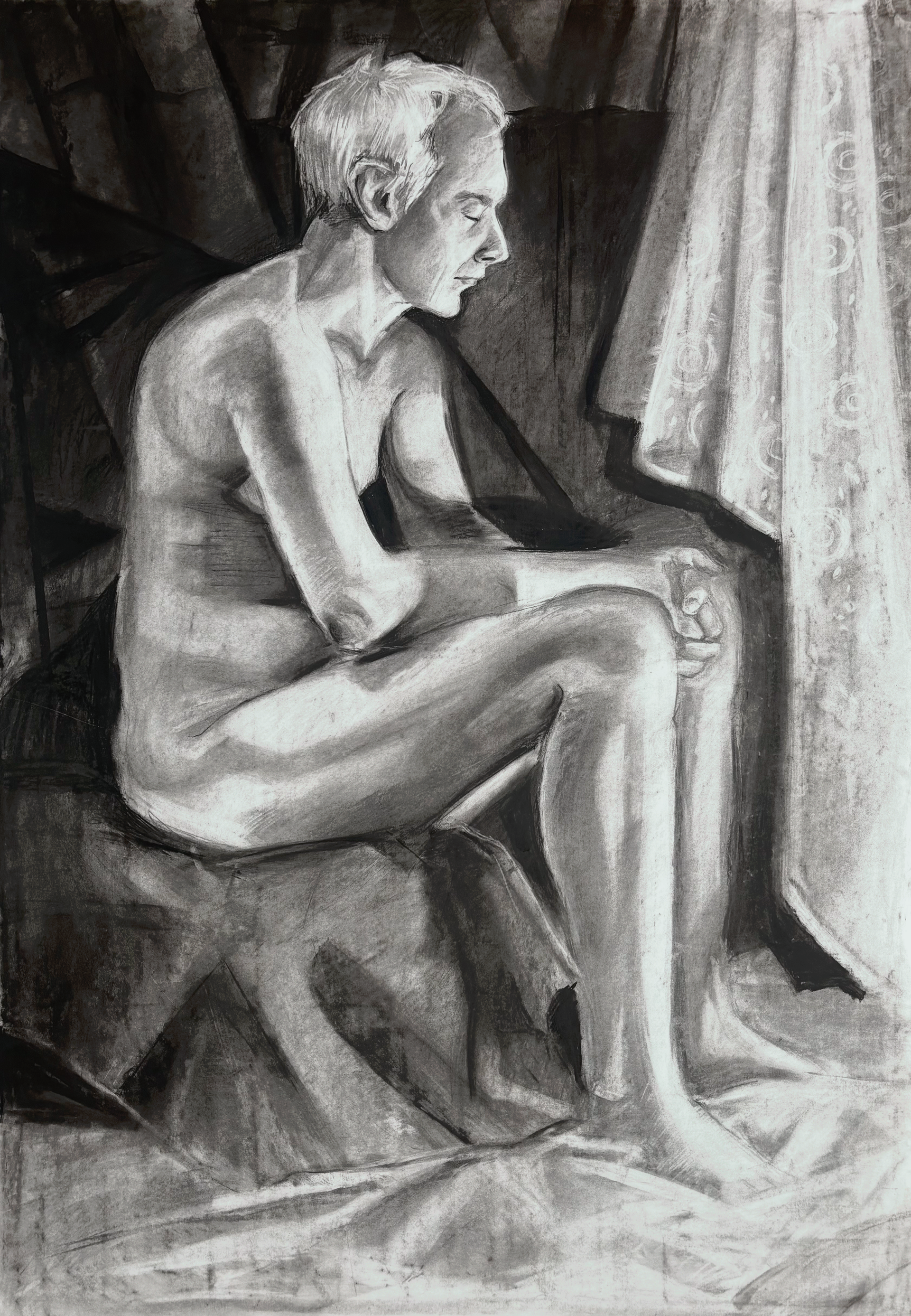 100 x 70 cm, charcoal, 2025