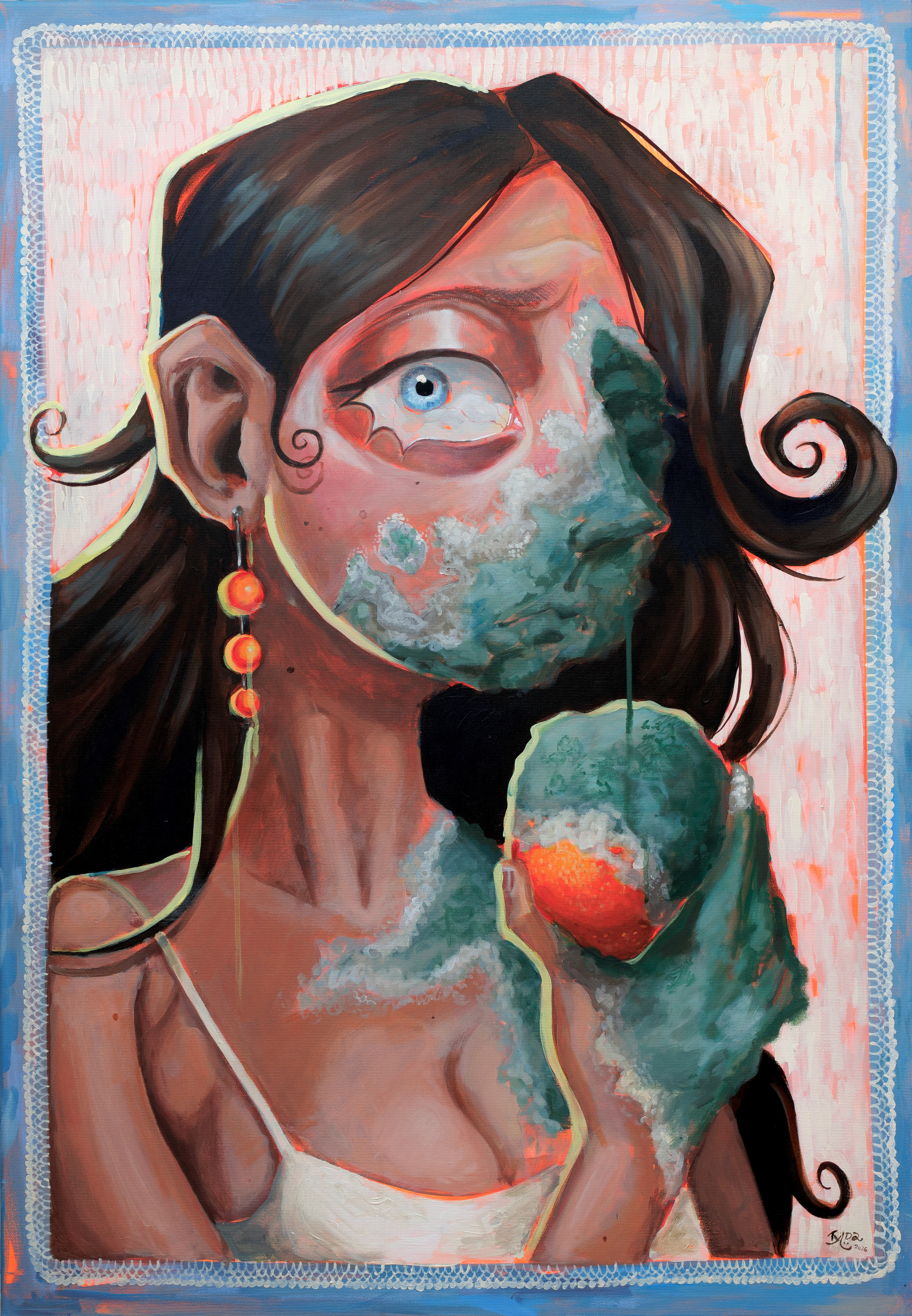 untitled, acrylic paint on canvas, 100x70 cm