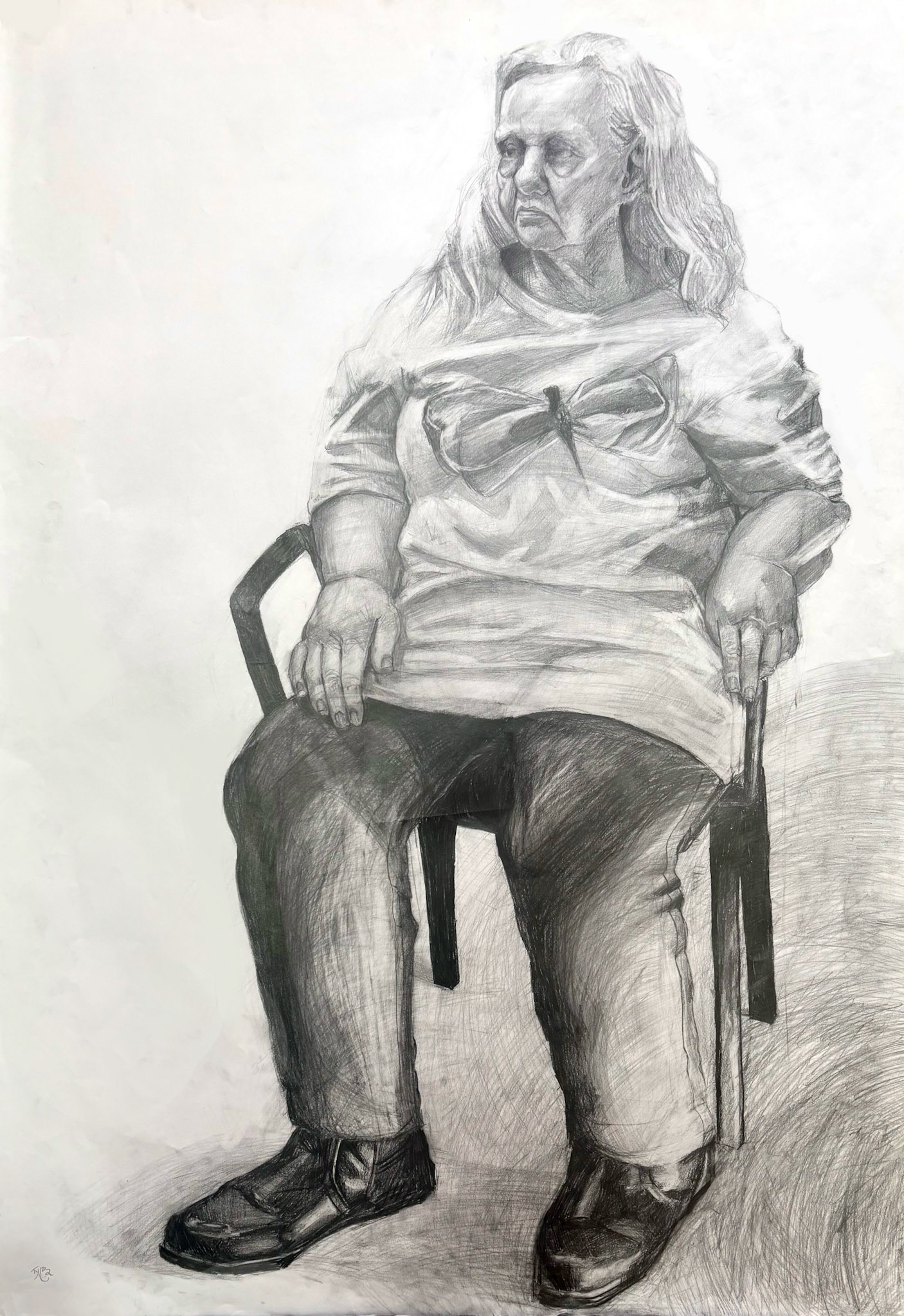 100 x 70 cm, graphite, 2024