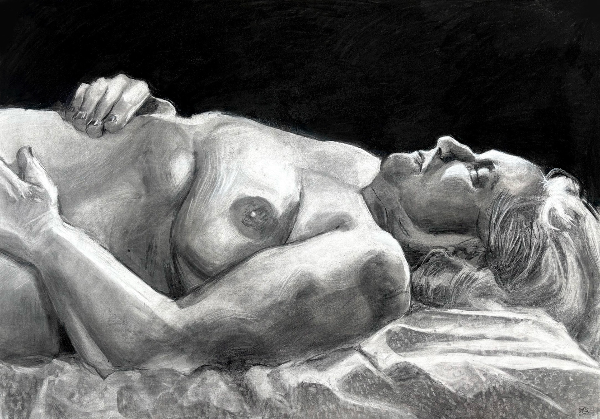 100 x 70 cm, charcoal, 2025