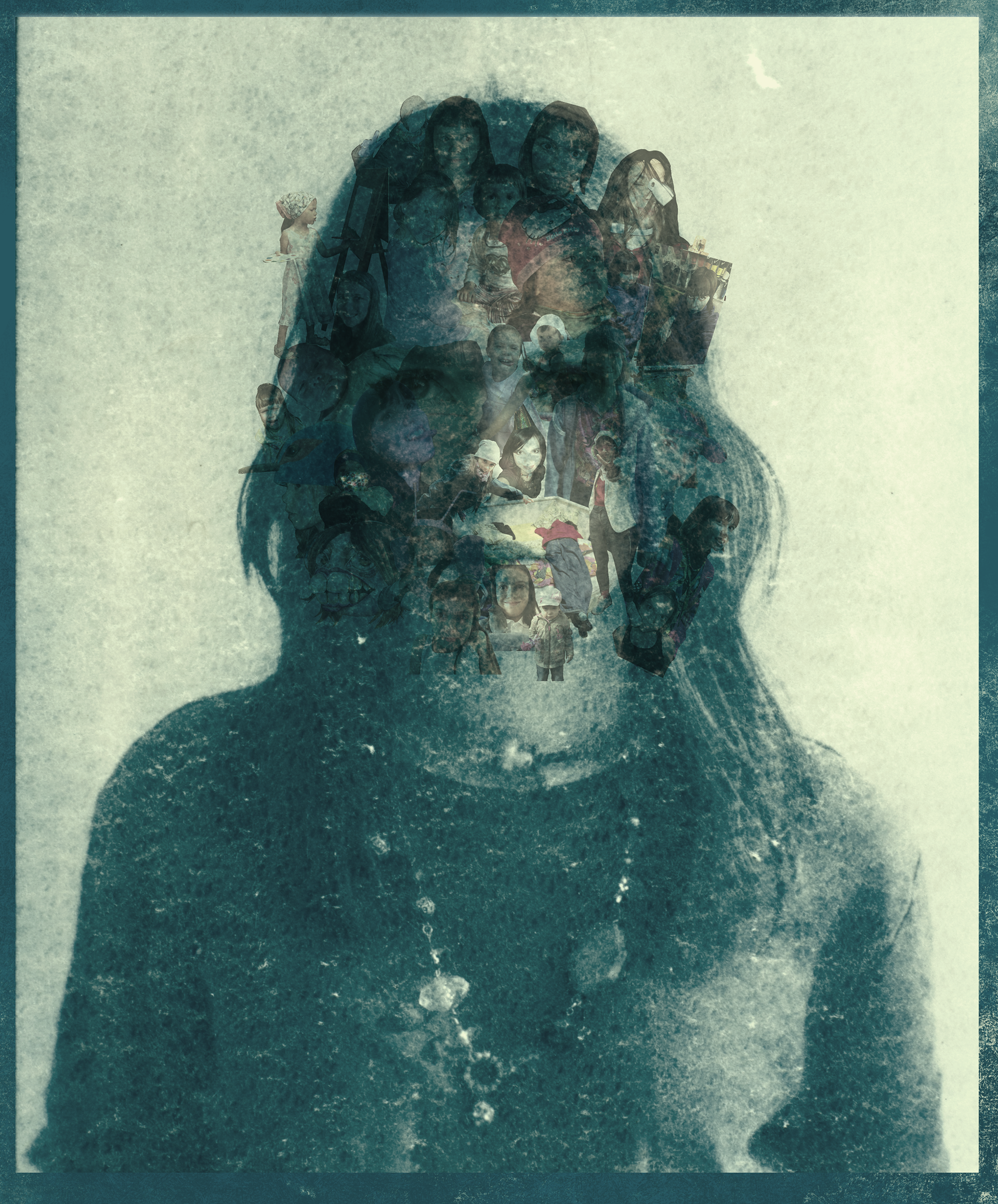 Cyanotype and digital collage