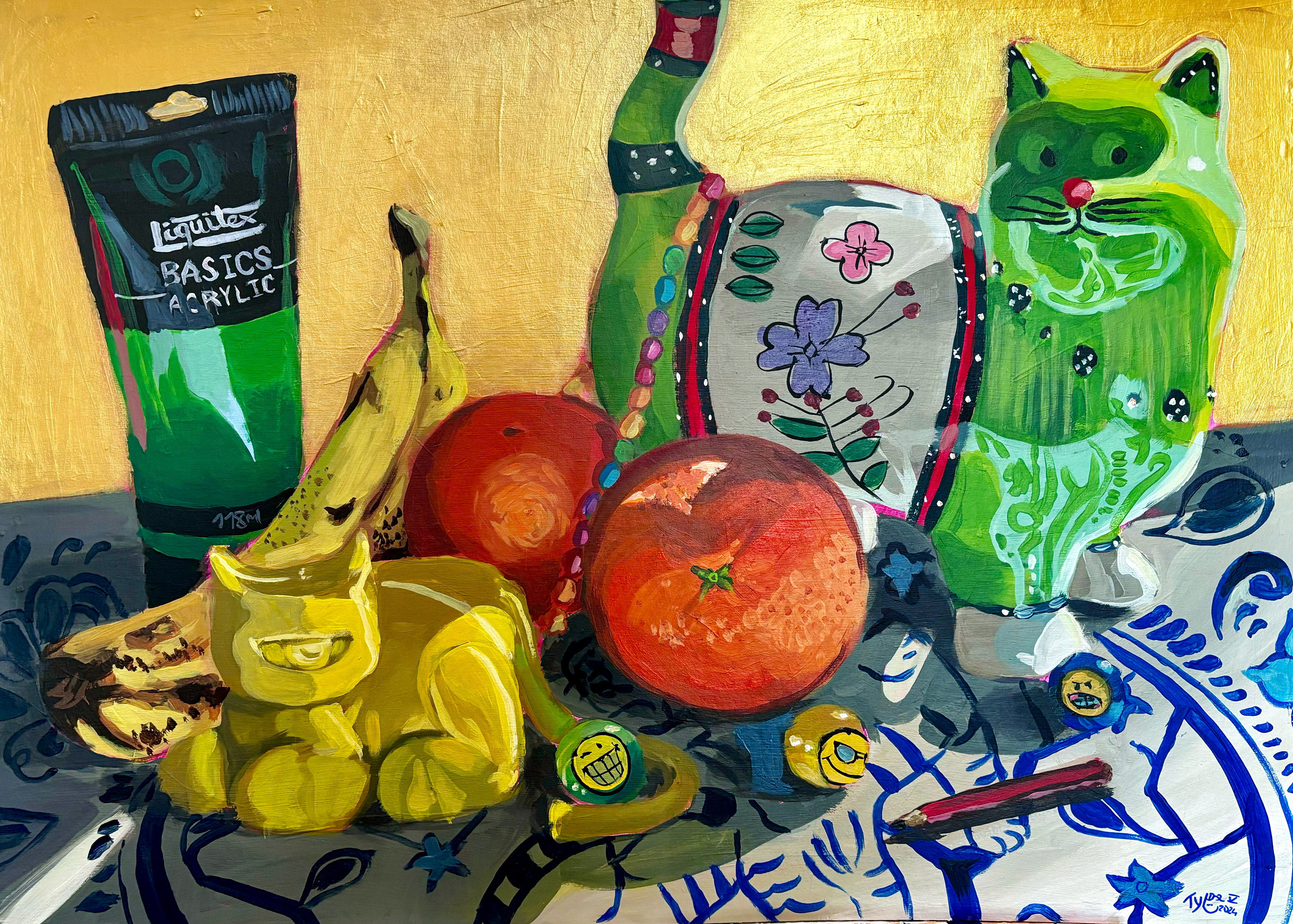 Materials: acrylic paint on cardboard. Measurements: 50x70cm