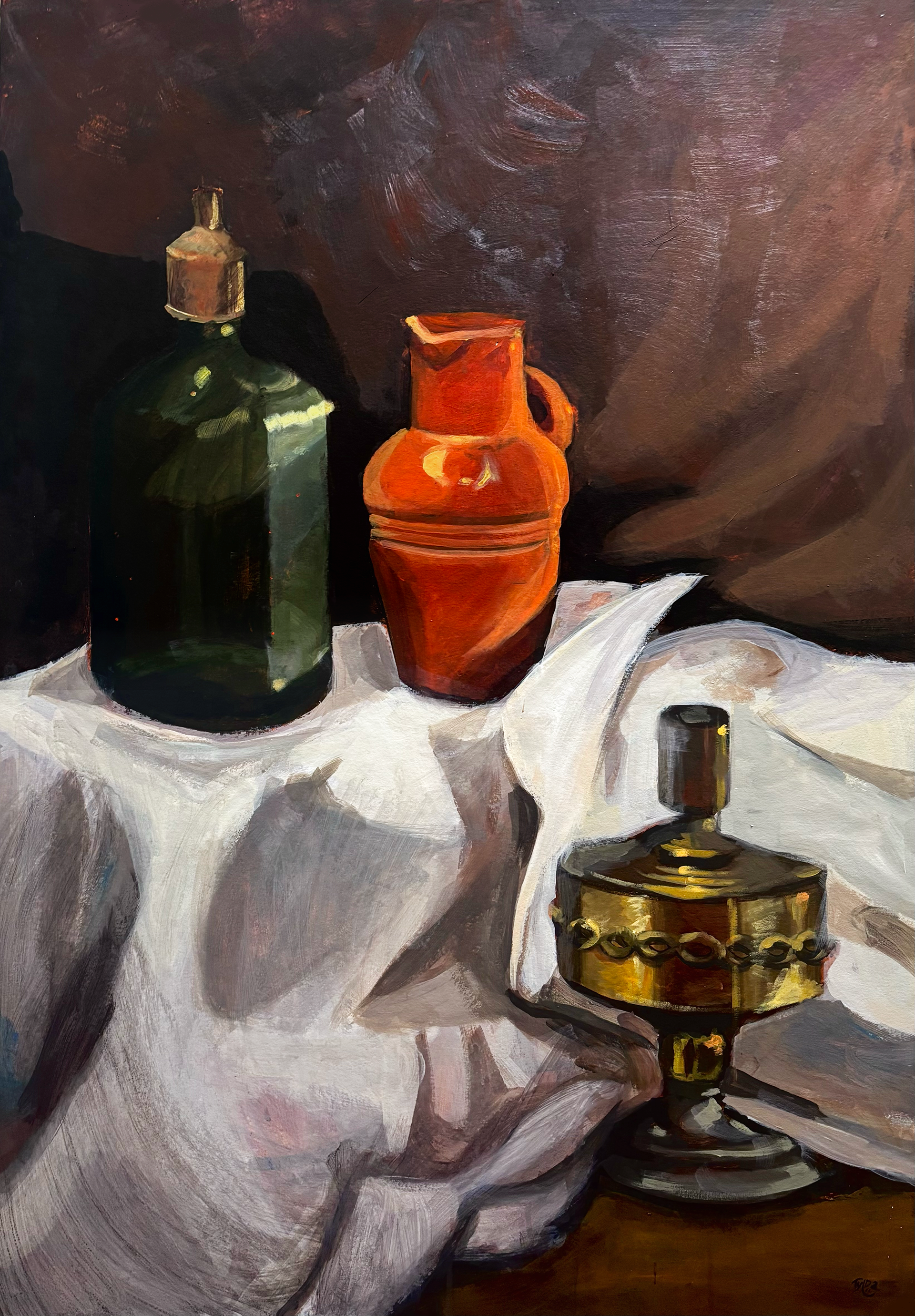 Materials: acrylic paint on cardboard. Measurements: 100x70cm