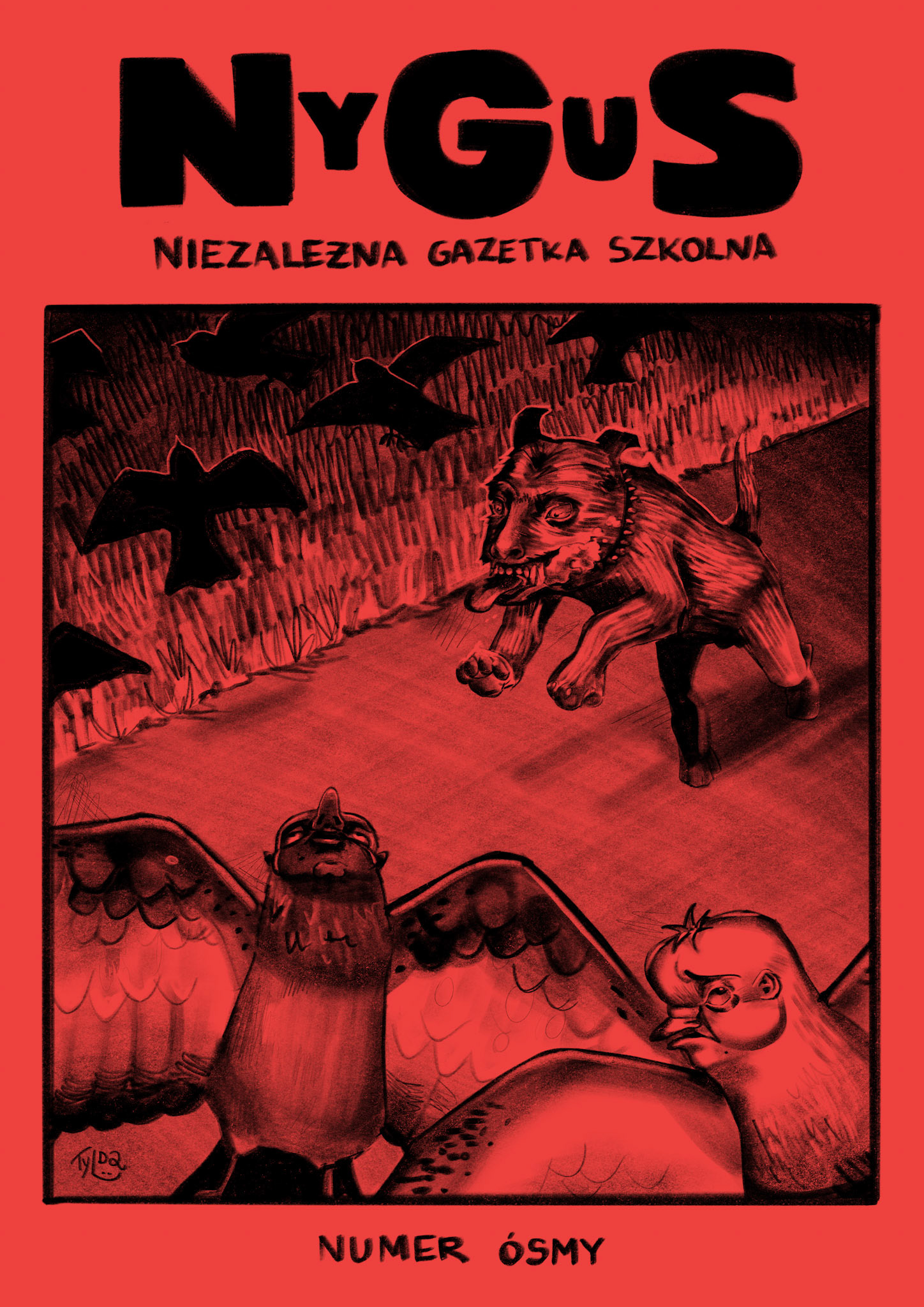 commisioned series of front page illustrations for NyGuS magazine 