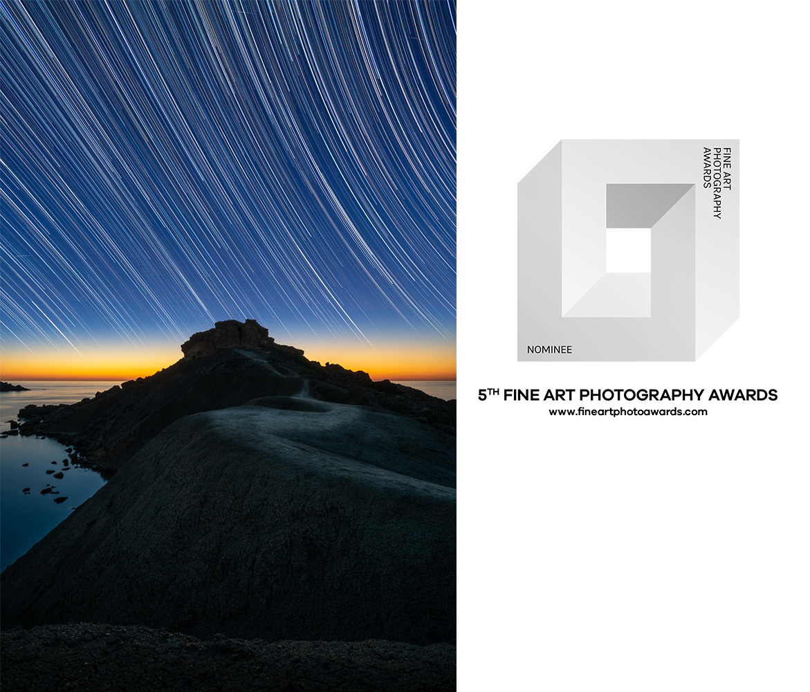 A picture of the 5th fine art photography awards where one of my images was nominated.