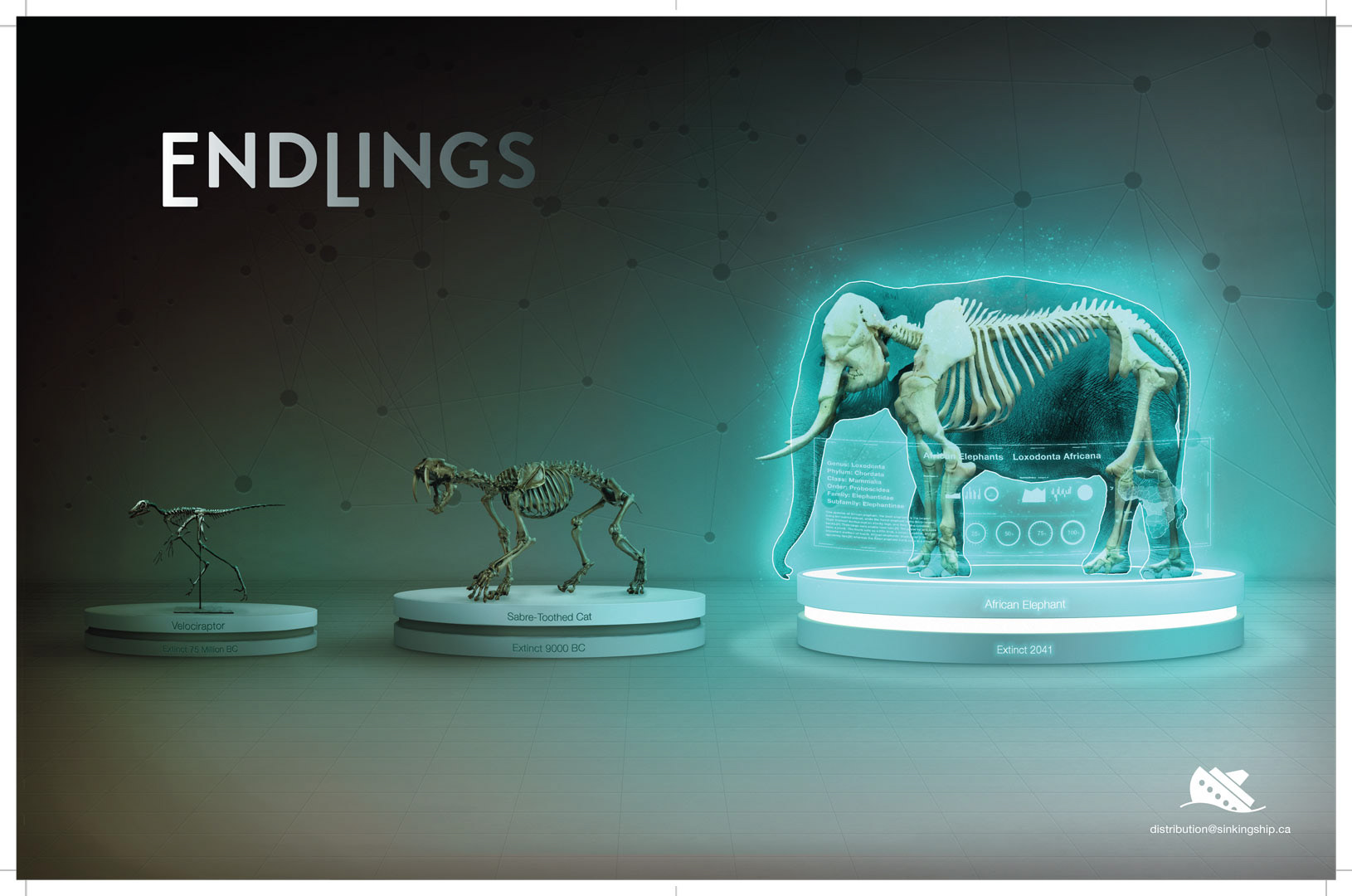 Magazine ad for endlings tv show