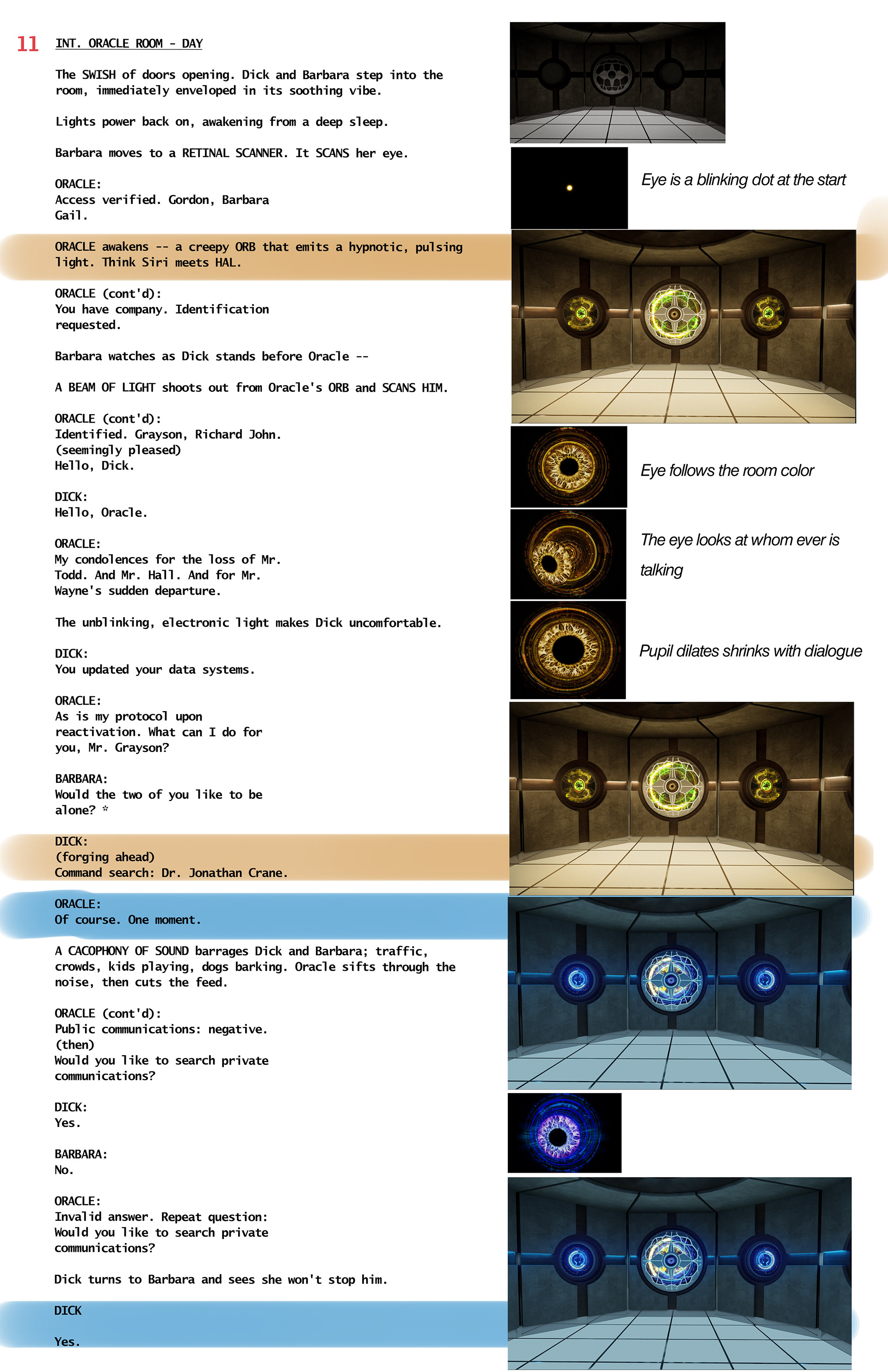 plotting timing for eye color changes