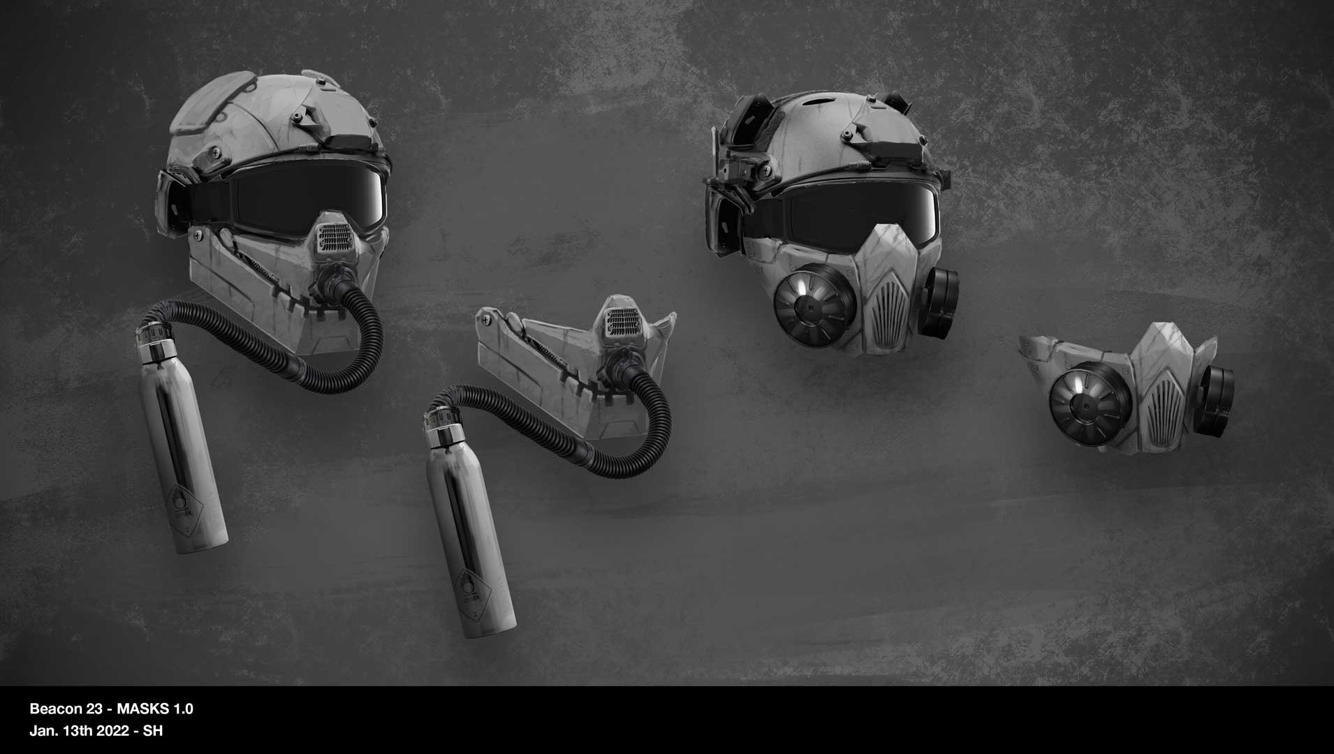 Military Gas mask concept